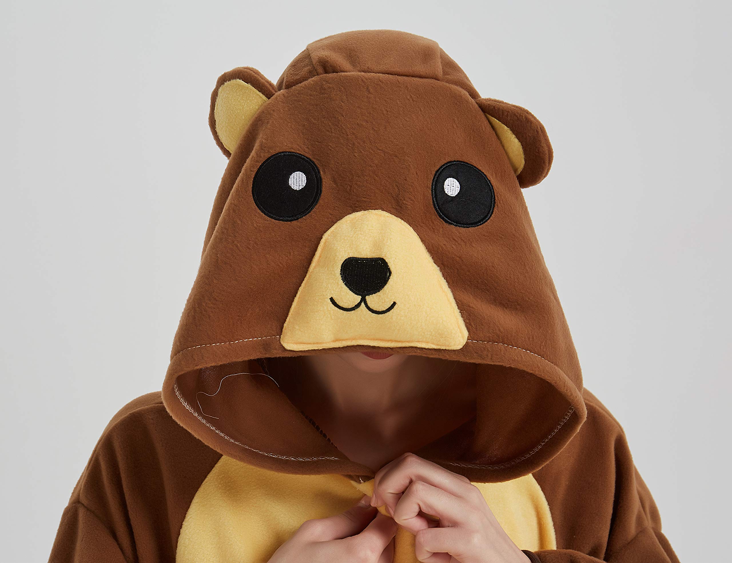 Unisex Animal Onesie Adult Halloween Pyjamas Cosplay Costume Hooded Loungewear