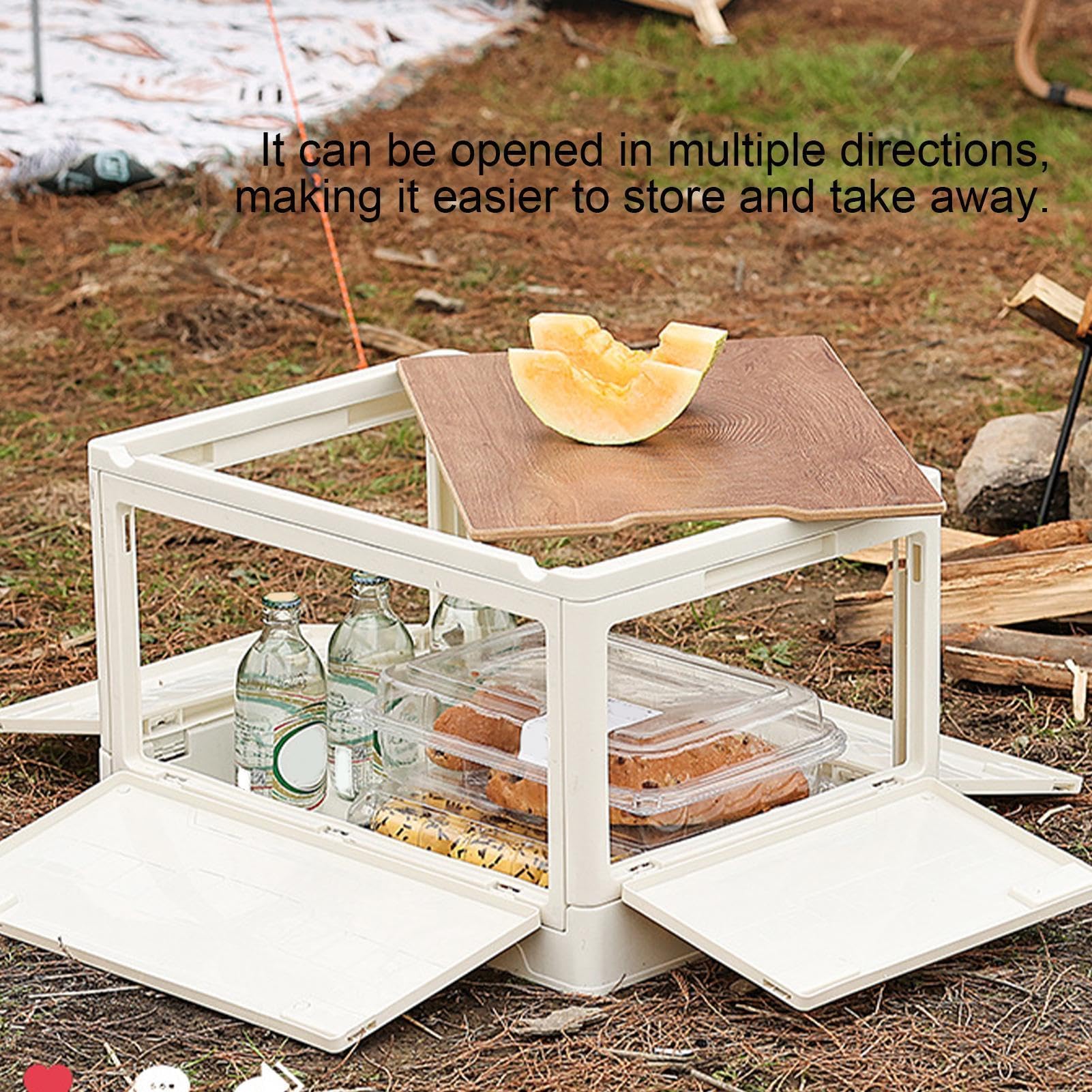 Générique Outdoor Faltbox Outdoor Camping Aufbewahrungsbox | Outdoor Camping Aufbewahrungsbox | Outdoor Camping Box | Organizer mit verstärktem Boden für den Pik