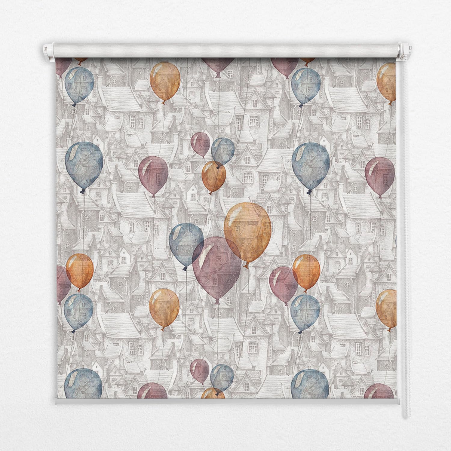 Store Enrouleur Occultante 110x240cm Tulup sans Perçage Motif Ballons