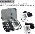 co2CREA Hard Case for OMRON Bronze Blood Pressure Monitor BP5100 / 5 Series Upper Arm Blood Pressure Monitor BP742N, Portable Travel Case Replacement