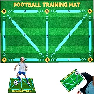 Pipihome Football Training Mat XL 90x60cm, Footballs Gifts for Boys, Football Training Equipment for Dribble, Ball Control, Football Gifts for Boys, Kids,Girls & Him