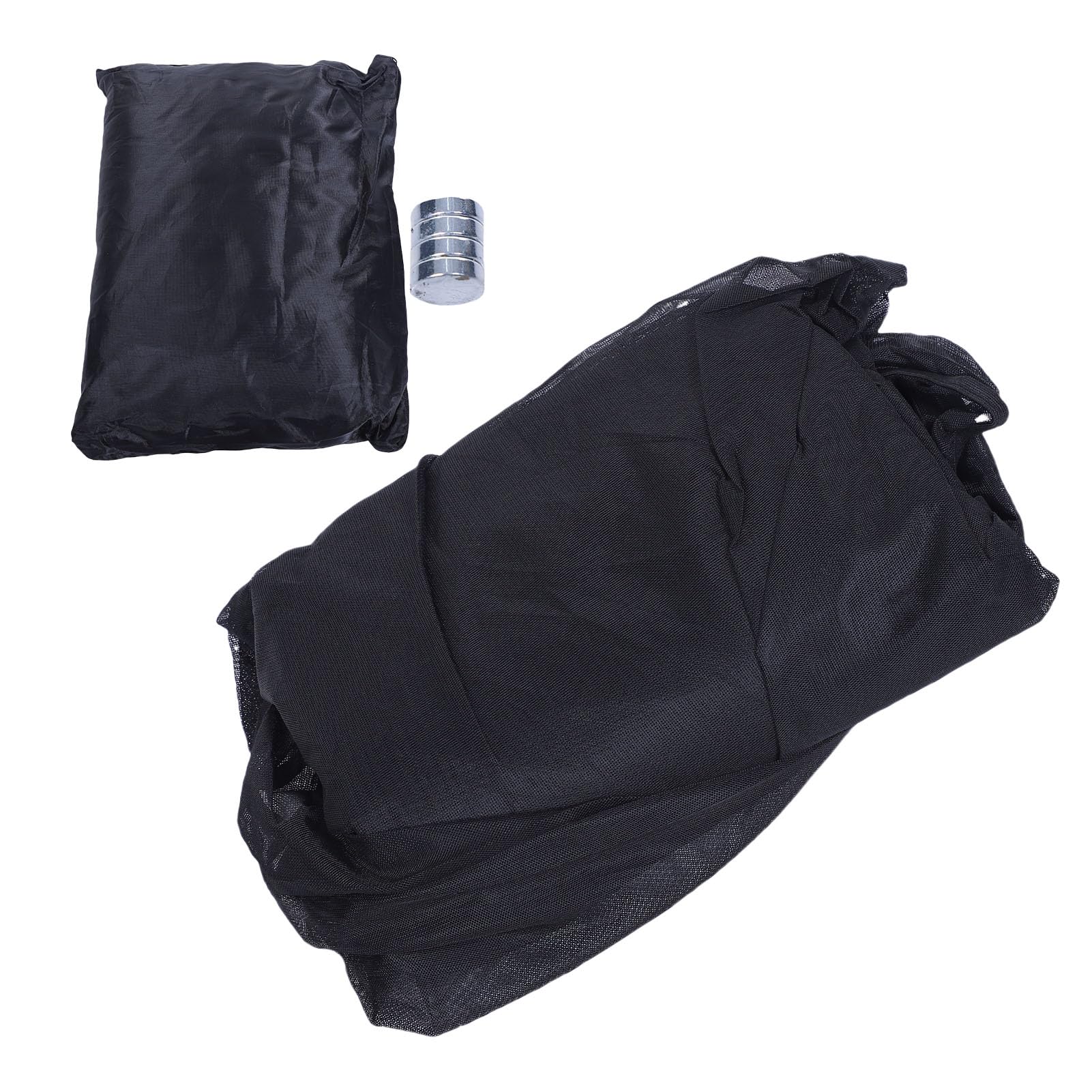 Drfeify Filet de Camping en Polyester pour Hayon de Voiture - Double Fermeture éclair - Ventilation Respirante - Installation Rapide pour SUV, Mini Van, Coffre, Camping, Voyage (160x195)