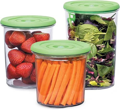Presto 09512 FreshDaddy 3-Piece Vacuum Seal Container Set