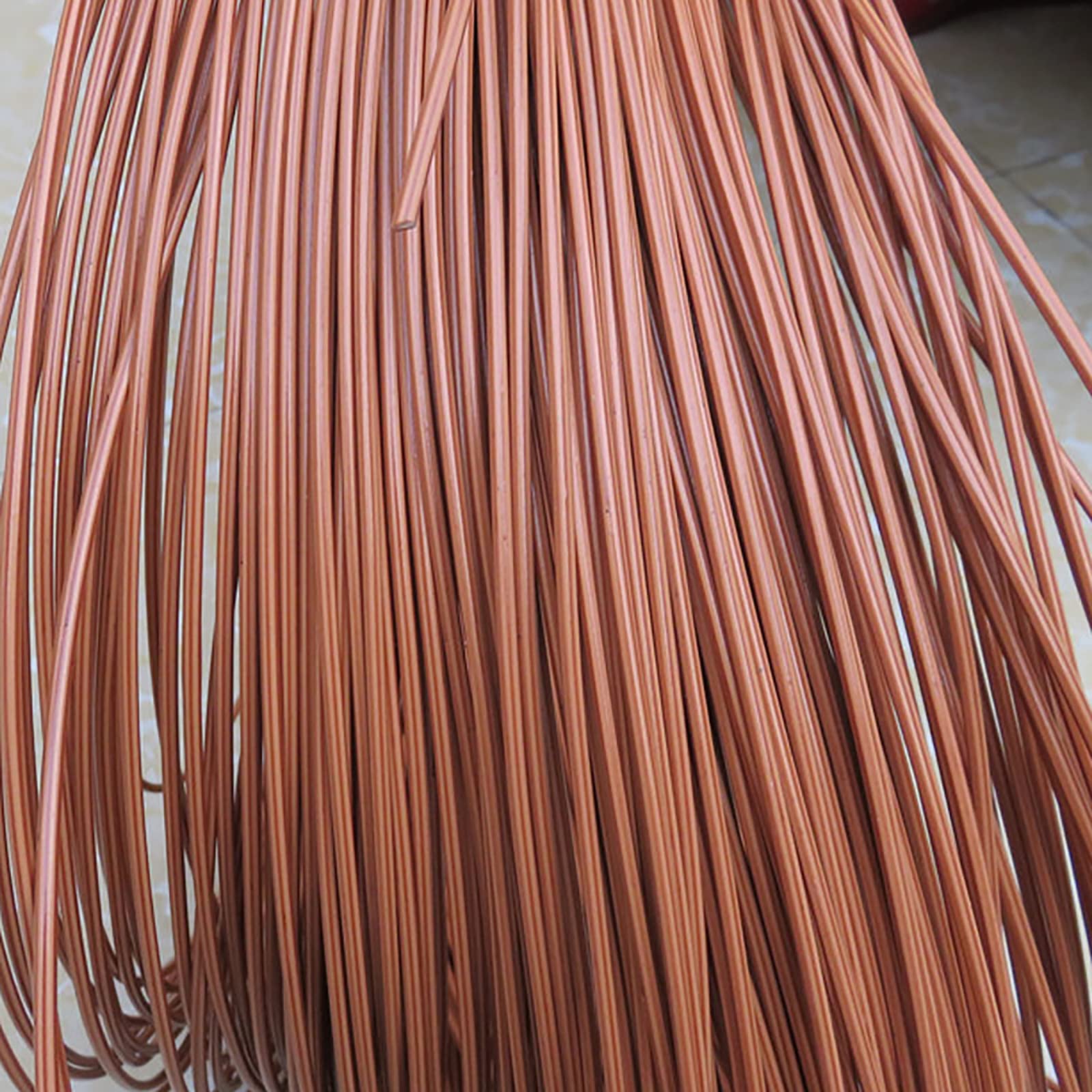 NURUGURE Plastic Rattan Wicker, PE Rattan Wicker Repair Material 500g Red Weaving Strip for DIY Craft Projects