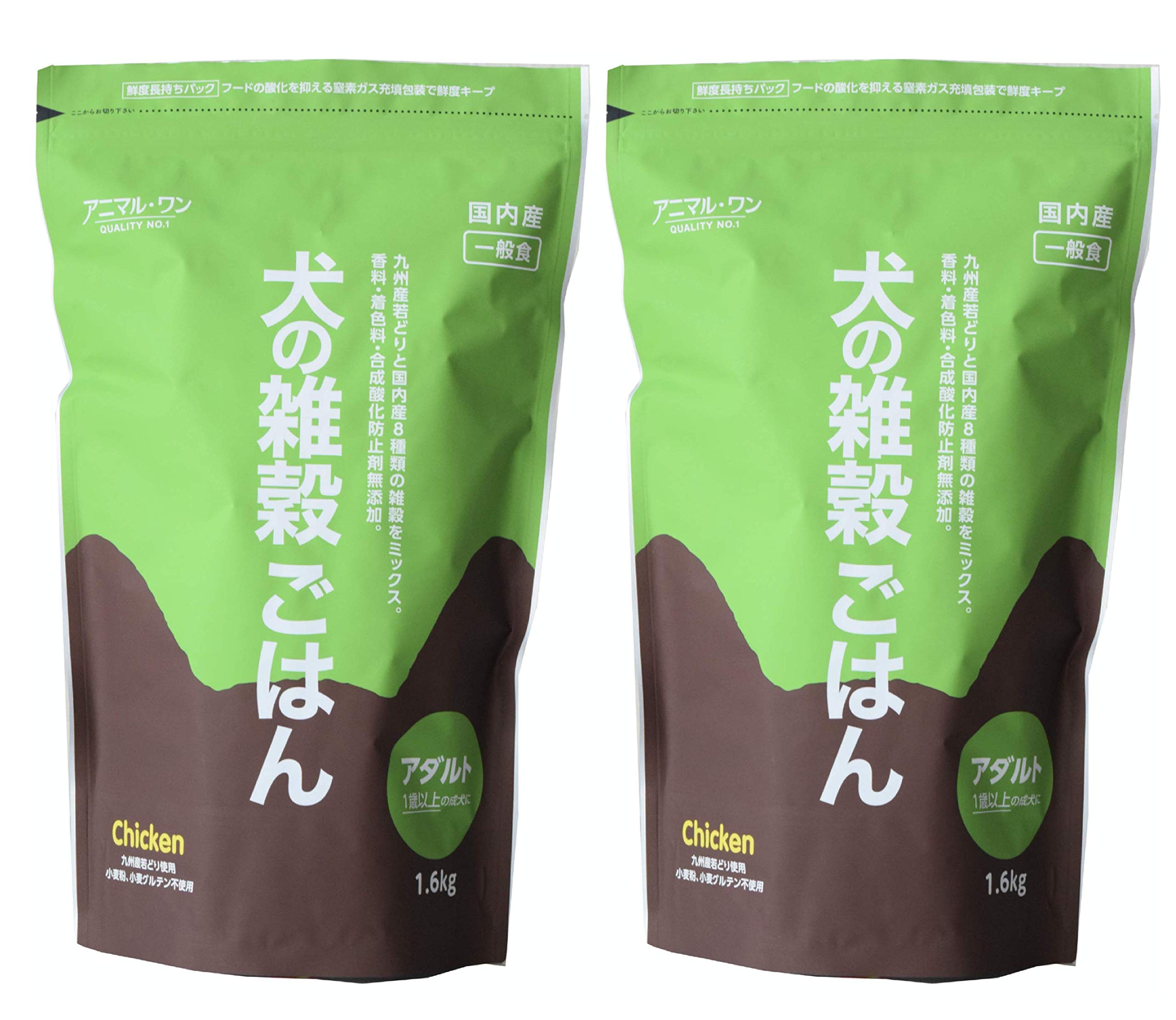 アニマルワン 犬の雑穀ごはん アダルト 1.6kg×4 成犬用