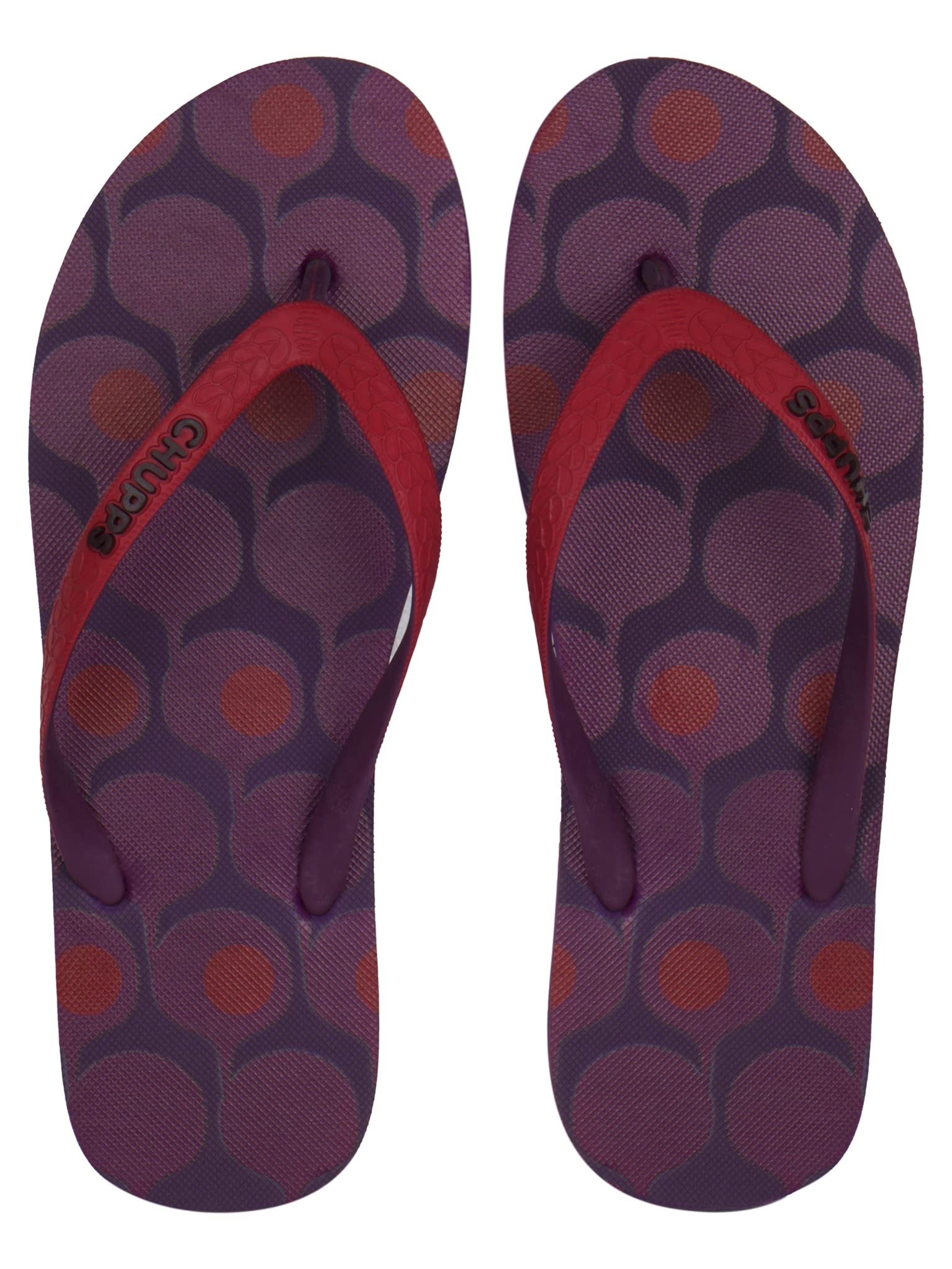 CHUPPS Mens/Boys Natural Rubber Flip Flops Slippers, Indian Impressions Designs, Comfortable & Ultra-Light, Dual Colored Straps, Non-Slip & Long Lasting Digital Prints - Winter Maroon(8UK) (B09TFQC6NN) Amazon Price History, Amazon Price Tracker