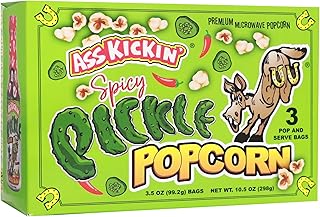 ASS KICKIN' Spicy Pickle Microwave Popcorn Bags