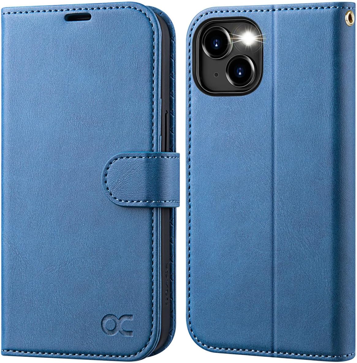 Étui Portefeuille OCASE Pour IPhone 14 Plus – Cuir PU Premium, Protection élégante Avec Compartiments Cartes