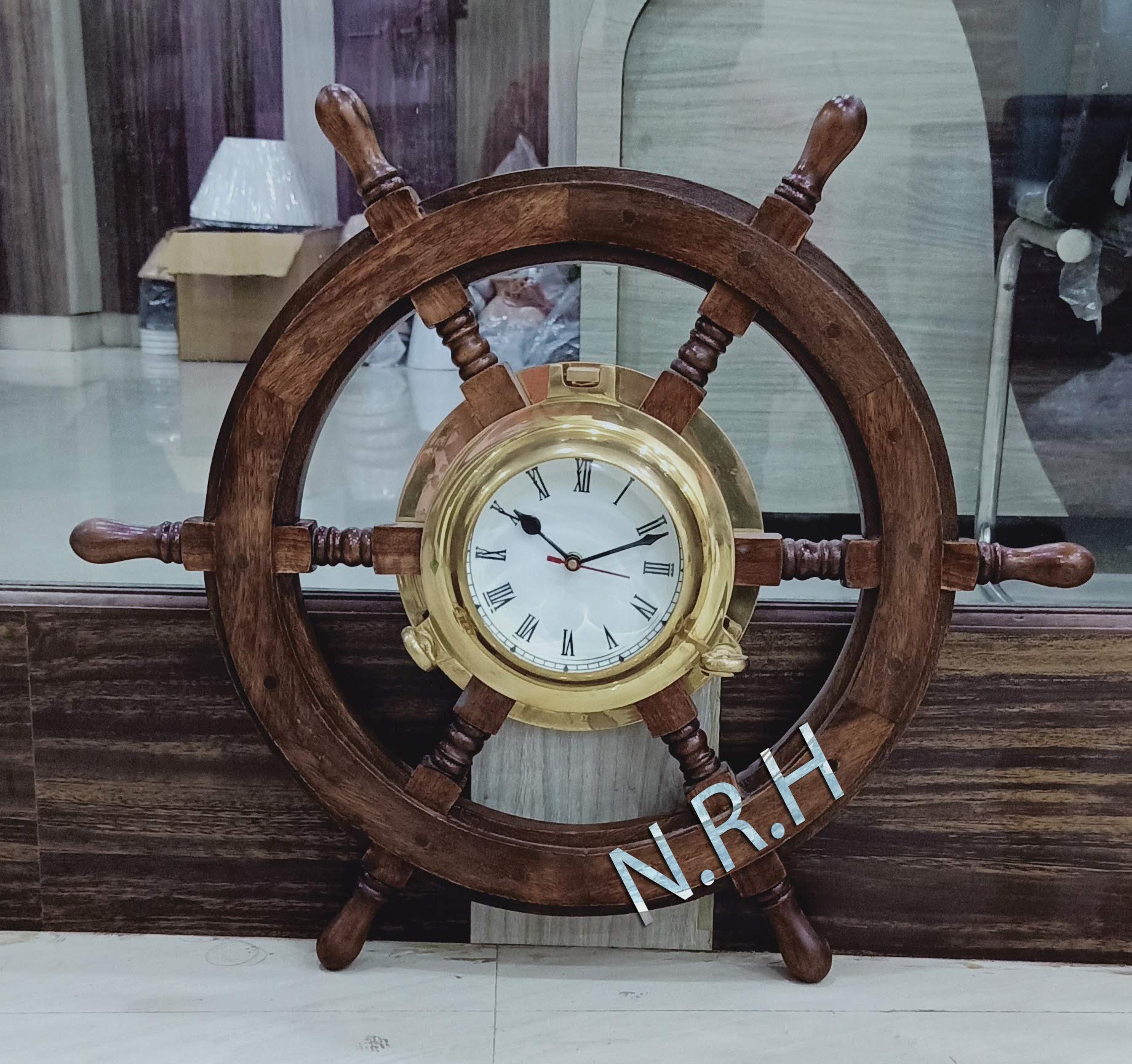 Orologio da parete, orologio con corda annodata, decorazione per molo di barche nautiche, marinaio - Italia