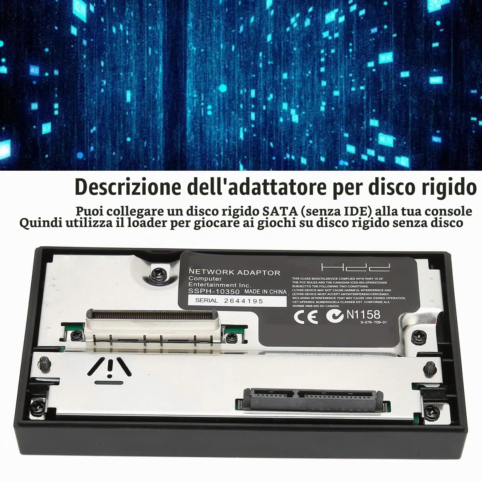 SATAs HDD Connector Plug Socket per PS2, Set di Adattatori di Rete con 64 MB FMCB Versione 1.953 Memory Card McBoot per PS 2