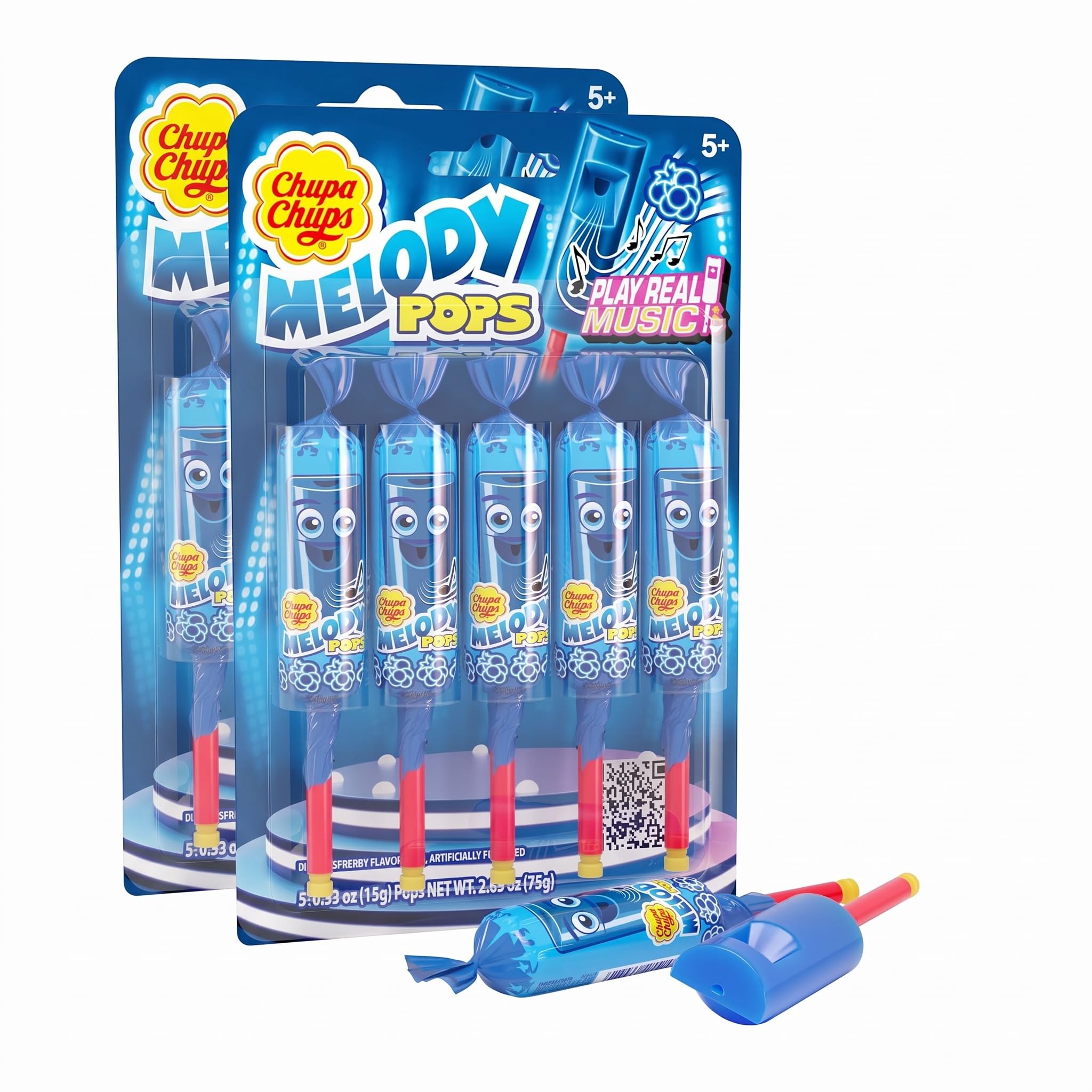 Amazon.com : Chupa Chups Melody Pop, Blue Raspberry Flavor