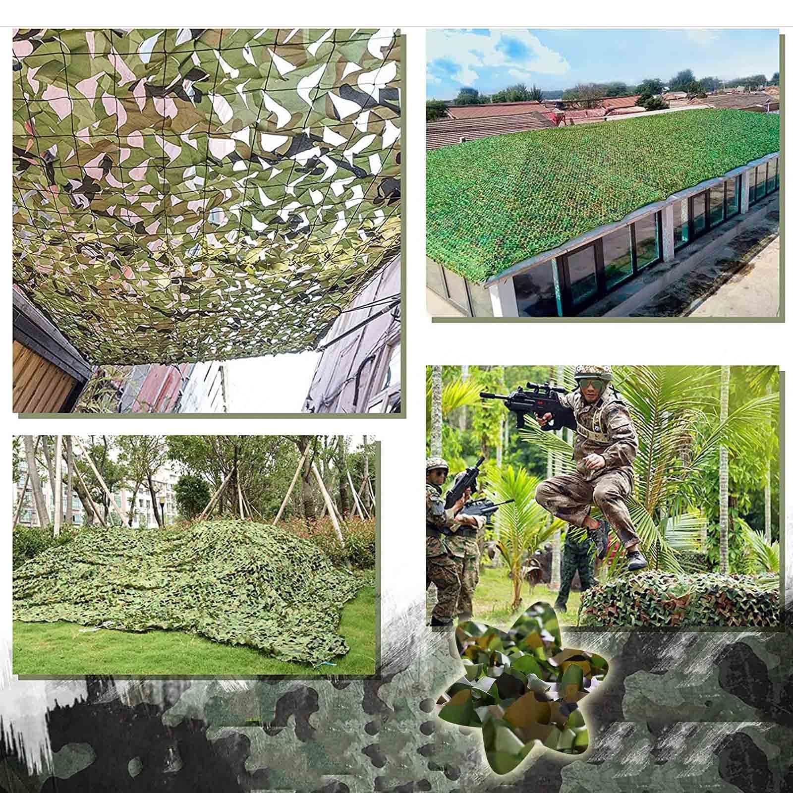 Red de Camuflaje,camuflaje militar,redes de protección fotográfica,redes de tela oxford,simulación de juegos,3D,redes de camuflaje forestal,observación de aves en la selva,Jungle-6×7m/19.7×23.0ft