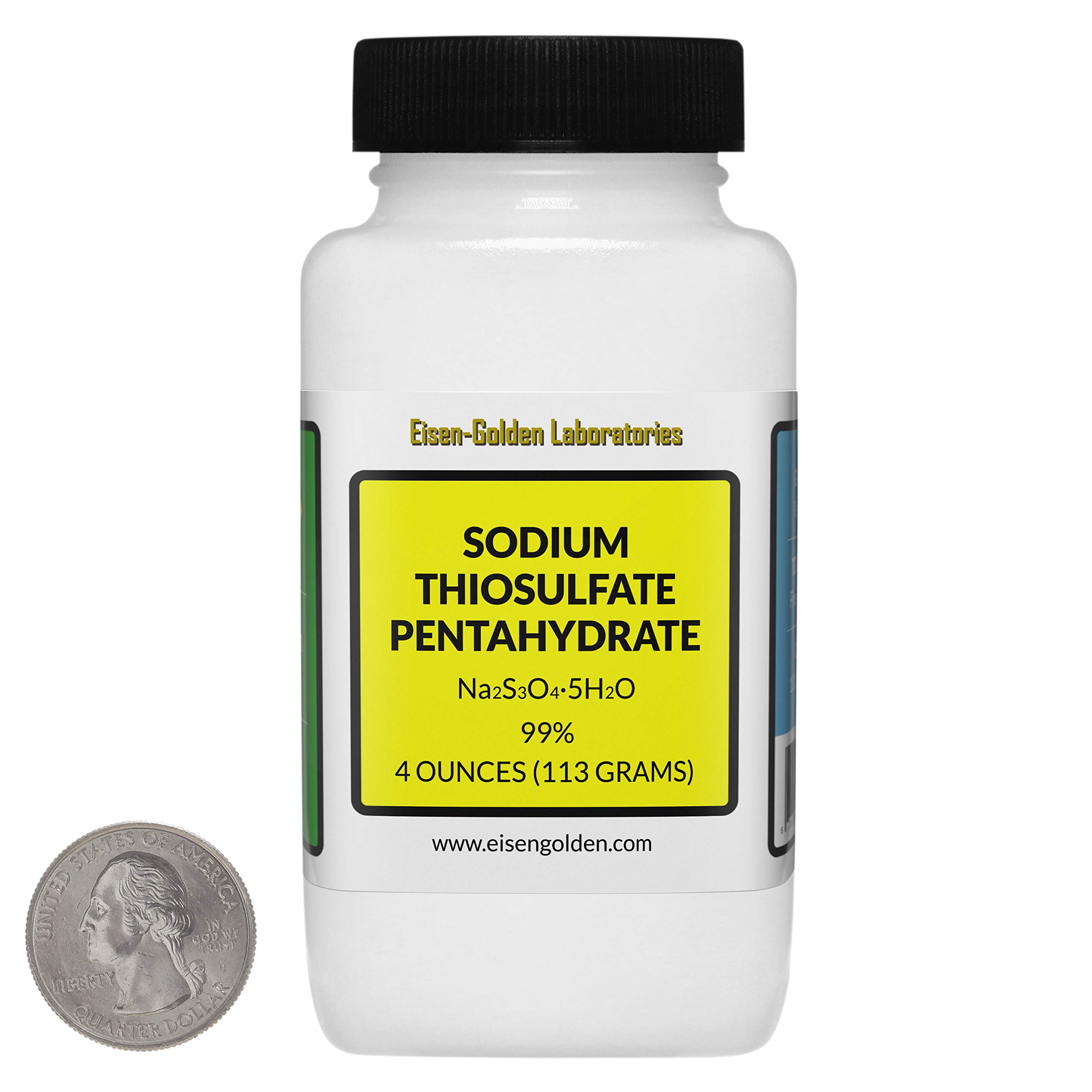 Sodium Thiosulfate Pentahydrate [Na2S3O3.5H2O] 99% AR Grade Powder 4 Oz in a Bottle