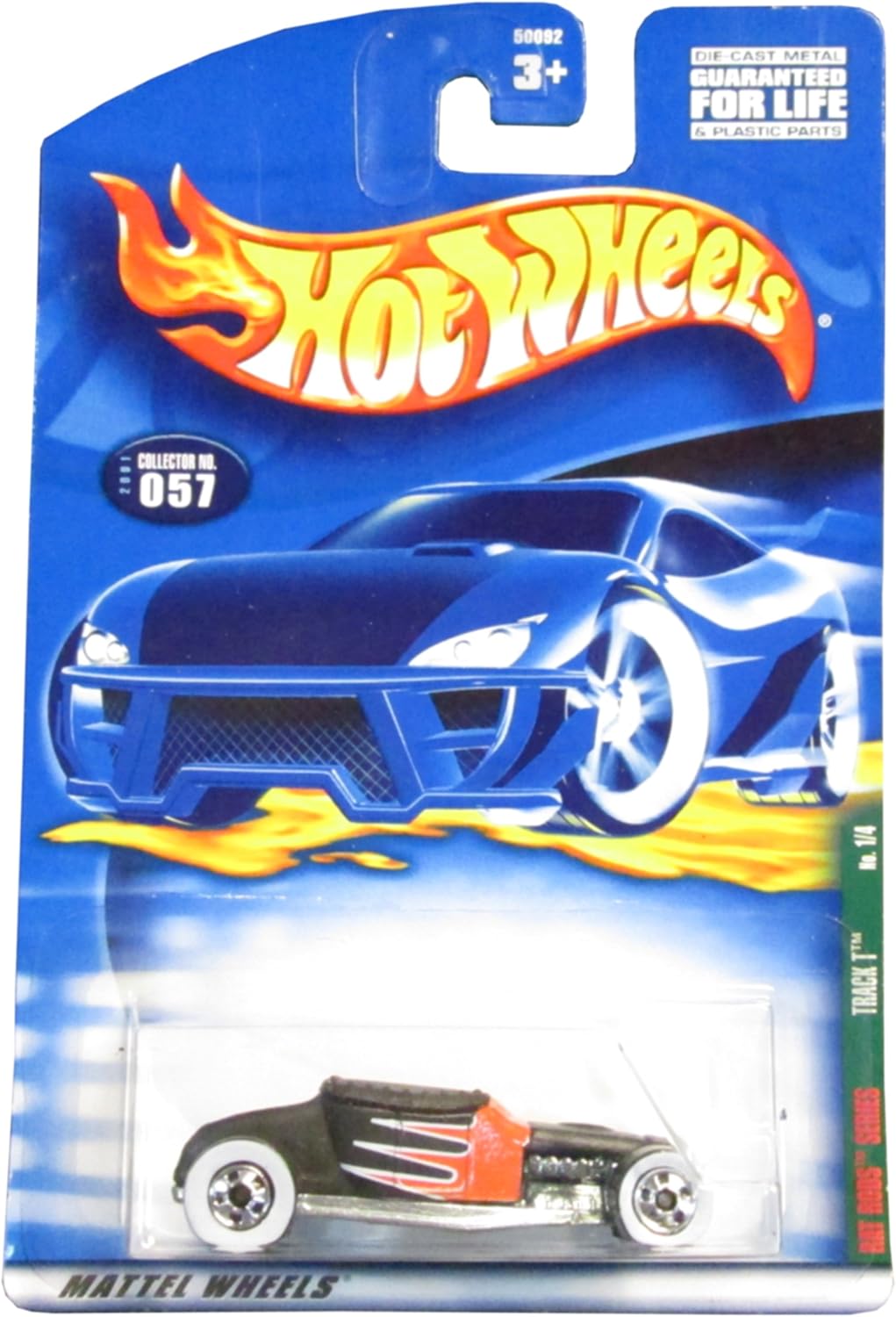 Hot Wheels 2001-057 RAT Rods Series Track T BLACK/RED 1:64 Scale