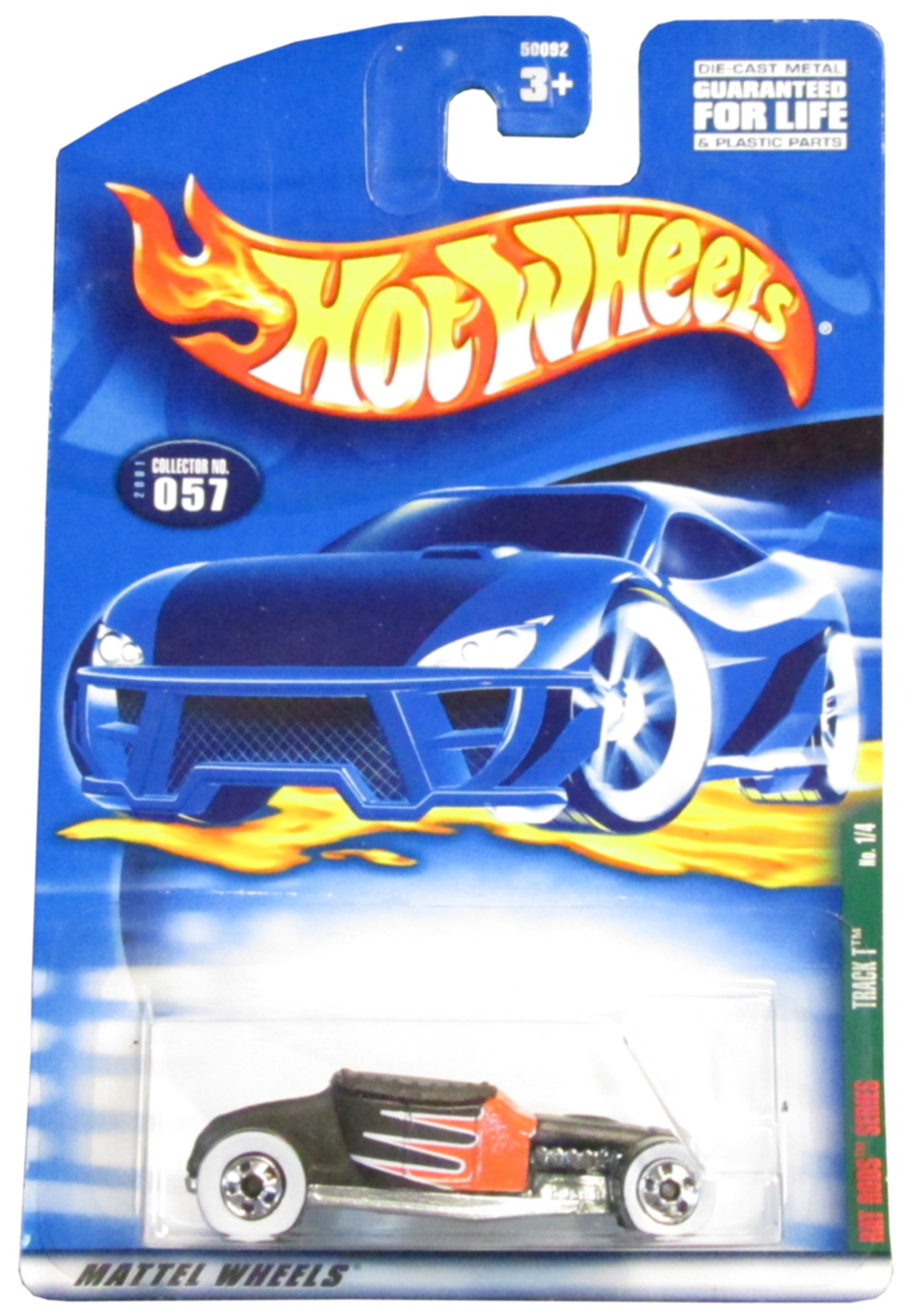 Hot Wheels 2001-057 RAT Rods Series Track T BLACK/RED 1:64 Scale