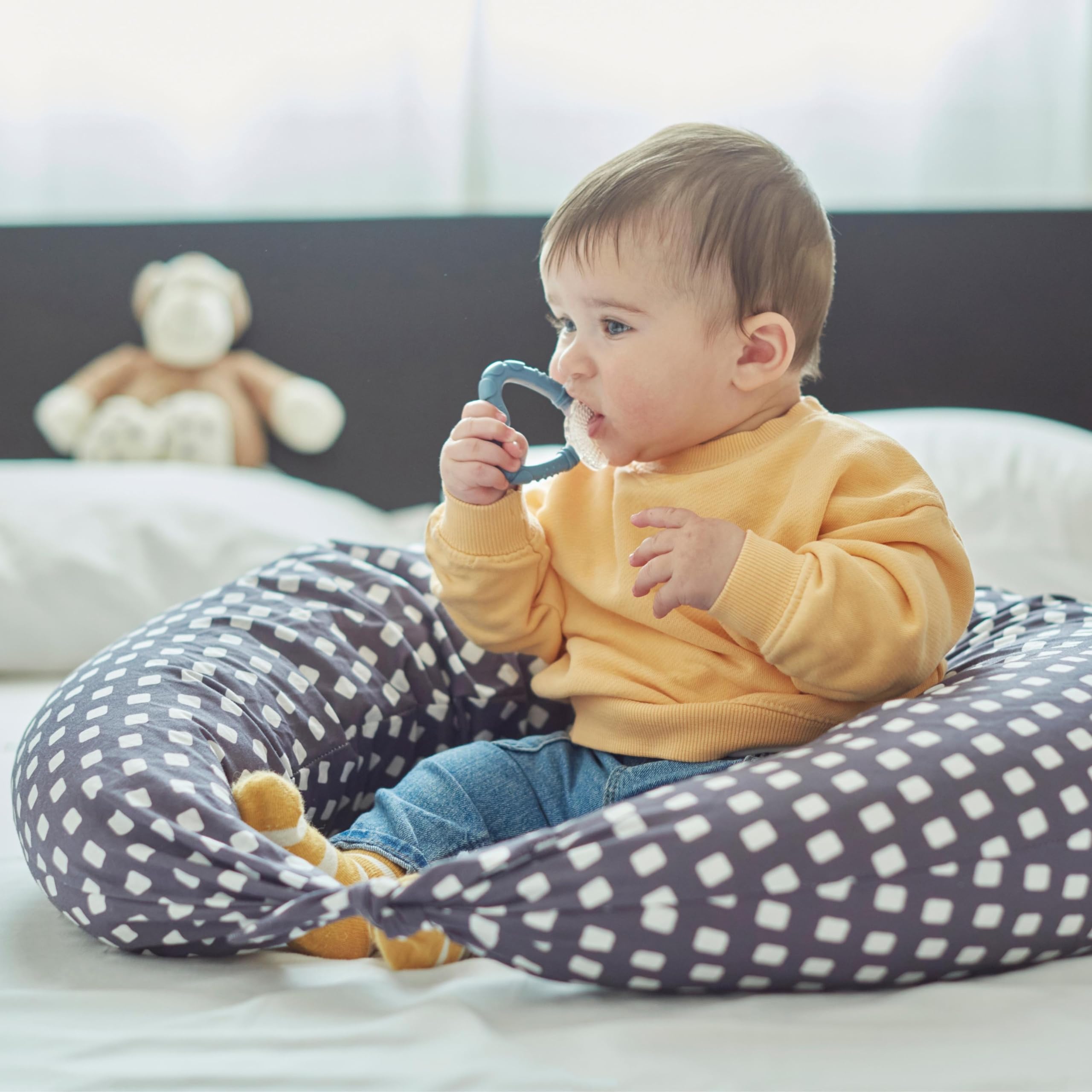 Nuvita 7006 gryzak Ząbkowanie 4 miesiące + - niebieski pastel: najlepszy sojusznik dla zębów Twoich dzieci