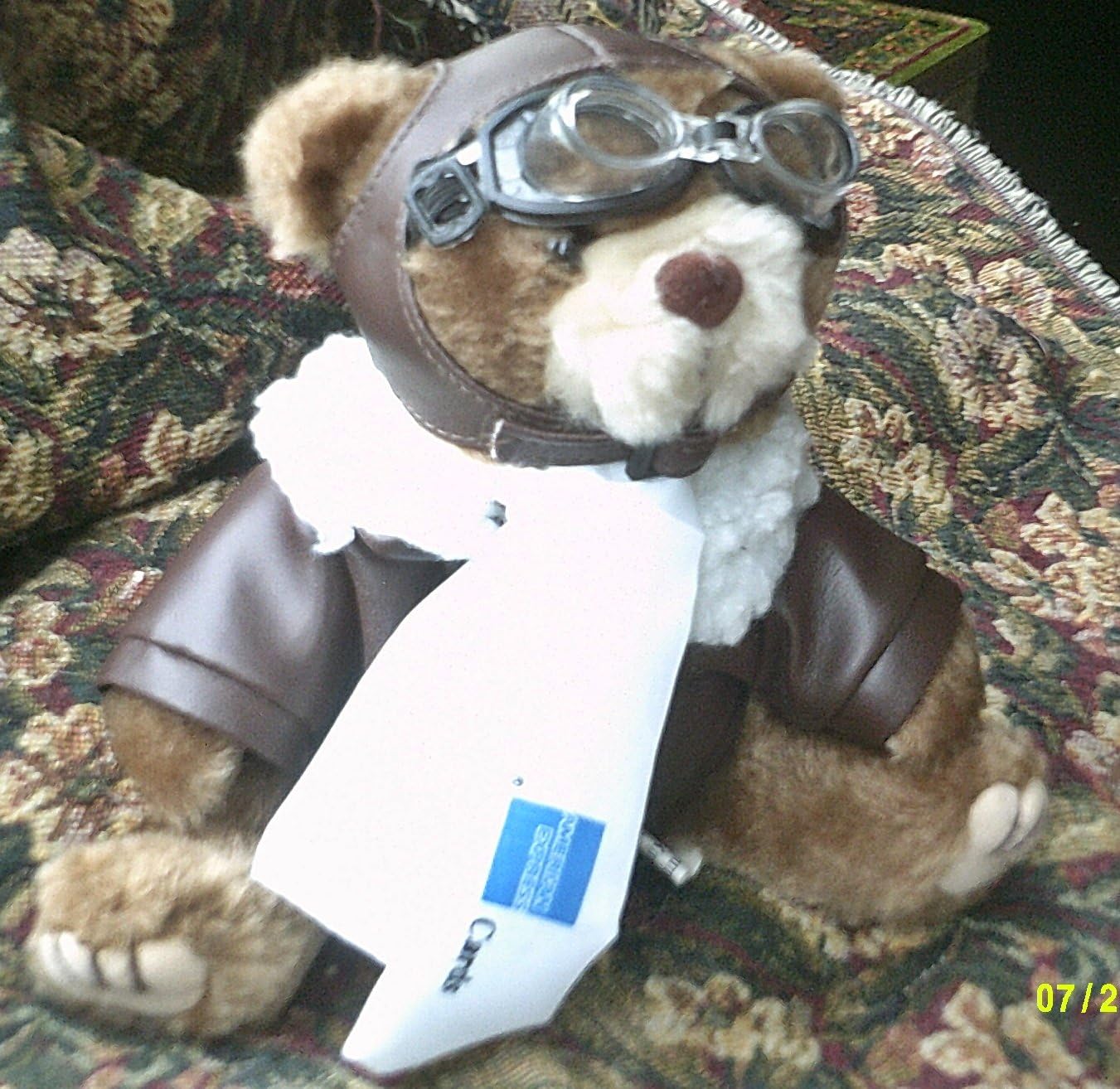 Promotional Teddy Bear "American Express" Pilot Teddy 7" Plush Toy