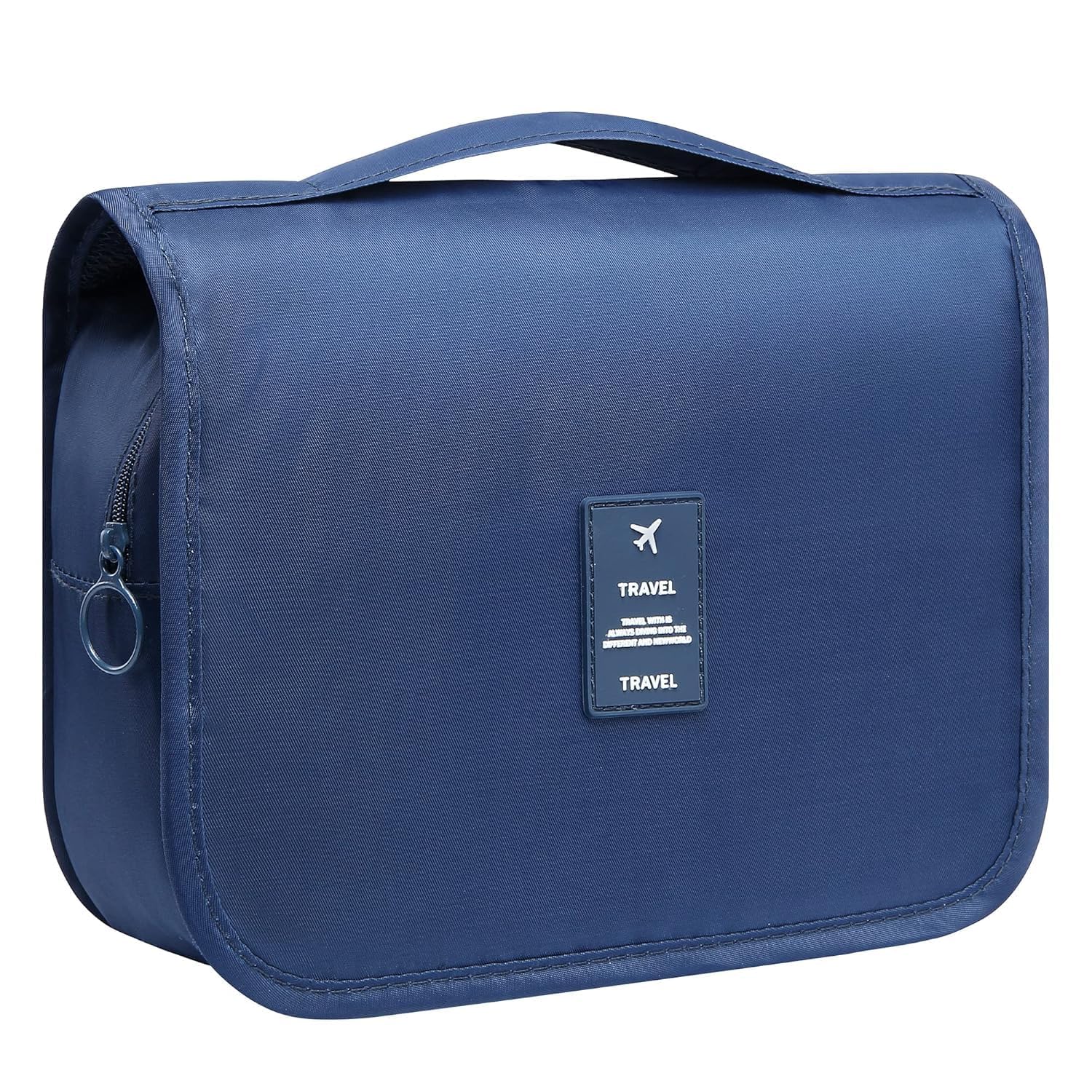 Travel Toiletry Organizer Bag with Hanging Hook | Large Capacity Waterproof Cosmetic Pouch | Multi-Compartment Wash Bag for Men & Women | Portable Travel Storage Organizer (Blue)-image-39