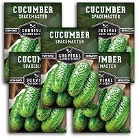 Vista 1 de Semillas de pepino Spacemaster para plantar Variedad compacta autóctona sin OMG para jardines de espacios pequeños – Semillas de jardín