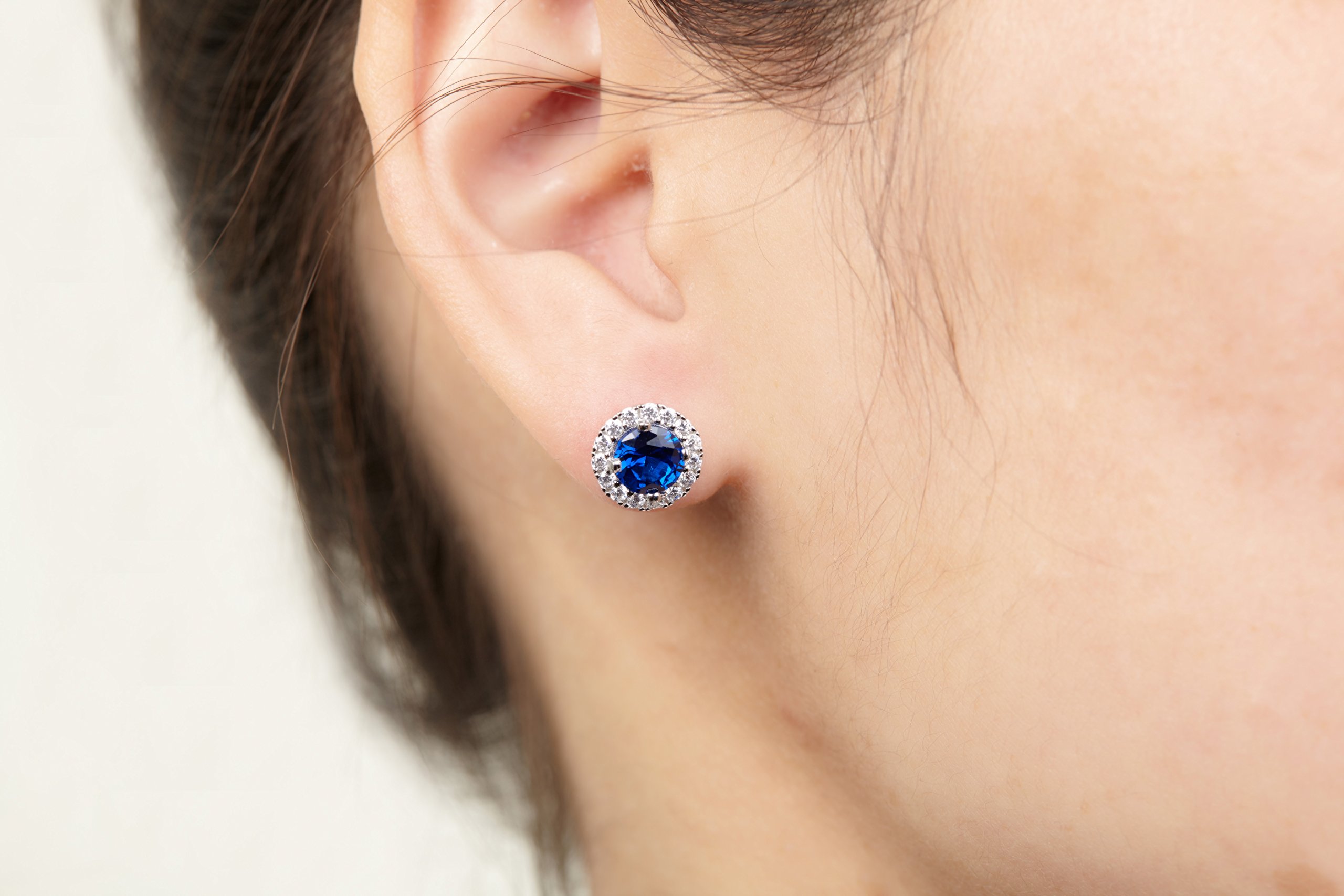 JO WISDOM Pendientes Plata 925 Mujer con Circonita Cúbica AAA