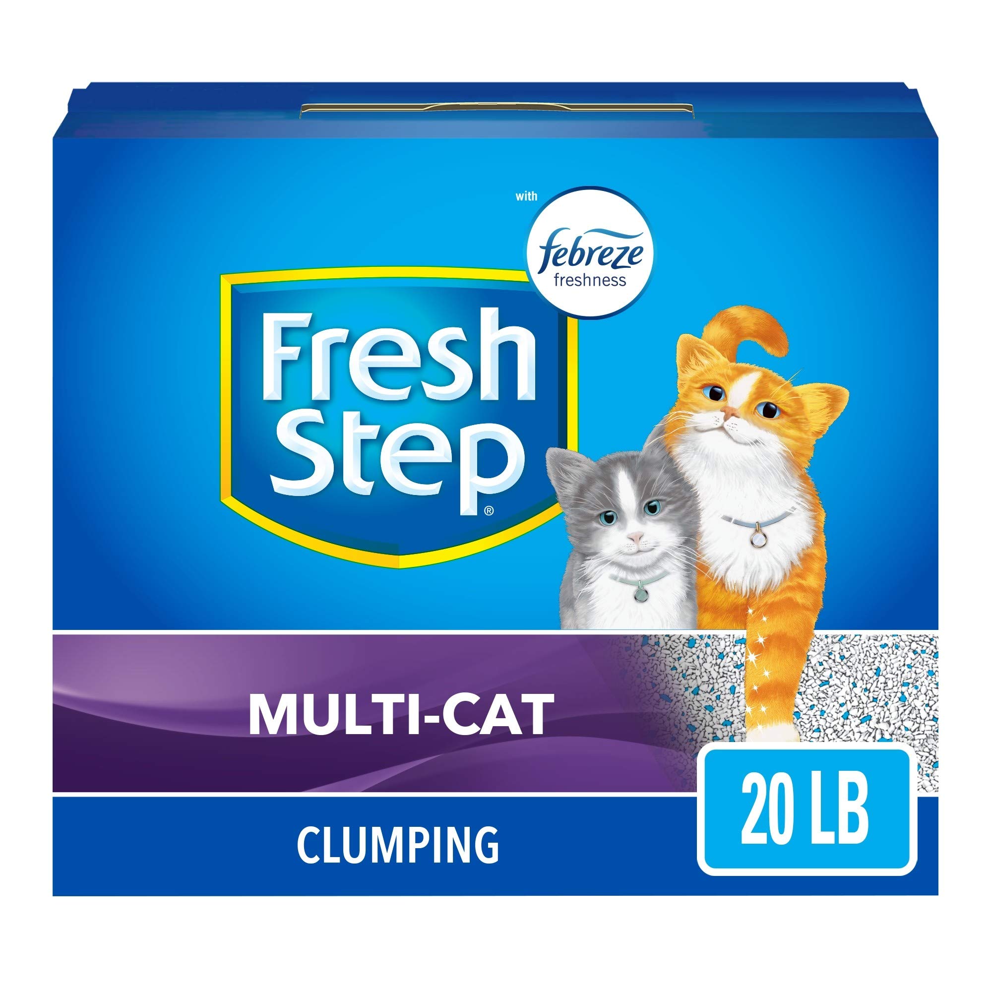 Fresh Step Multi-Cat with Febreze Freshness, Clumping Cat Litter