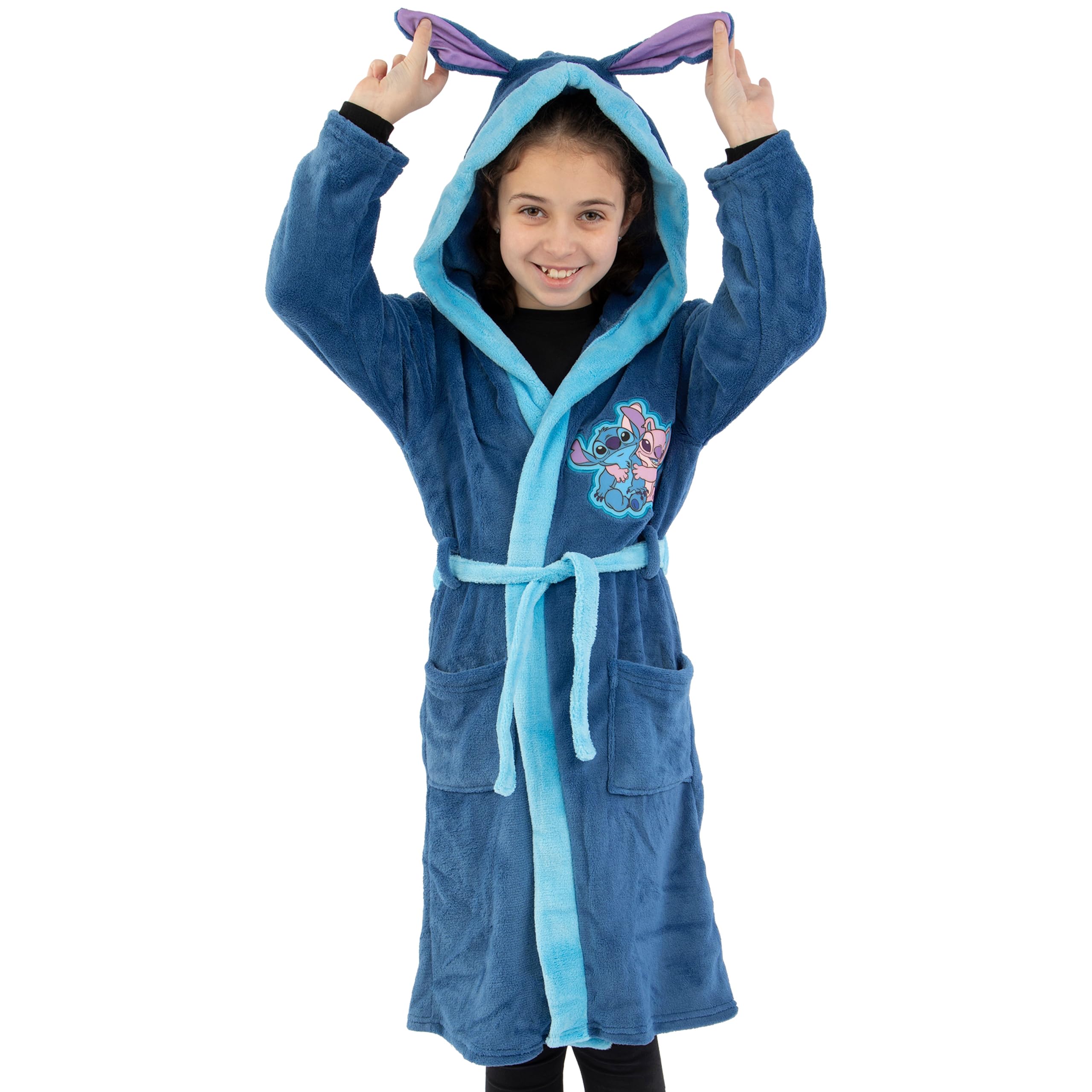 Disney Lilo Und Stitch Bademantel Mädchen | Morgenmantel Stitch Und Angel | Kinderbademantel Mädchen