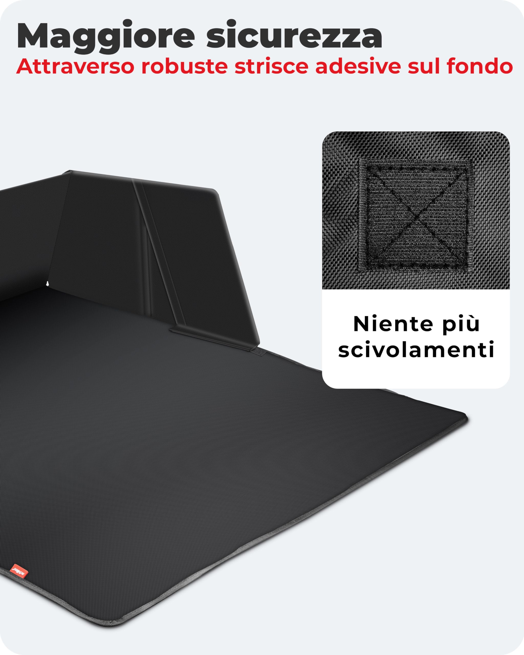 Achilles Protezione per bagagliaio protezione laterale e bordo di carico, vasca per bagagliaio, tappetino protettivo per bagagliaio per cani, tappetino per bagagliaio, universale