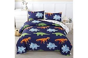 RYNGHIPY Cartoon Dinosaur Comforter Set