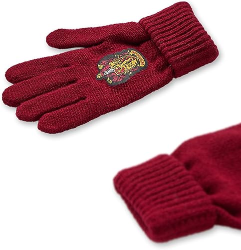 Miniatura 4 de Harry Potter Conjunto de sombrero y guantes para niños Niños Niñas Gryffindor Ravenclaw Slytherin Hufflepuff Opciones de casa