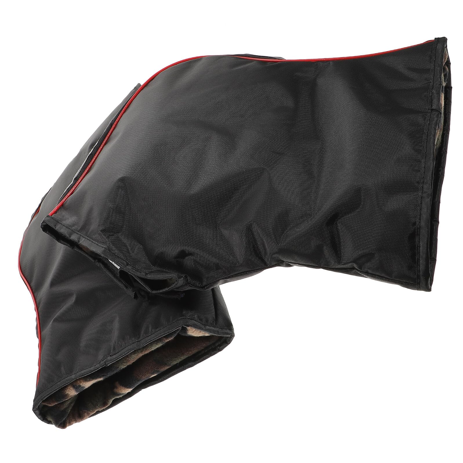 Mikikit Guanti da Moto Invernali Antivento Strisce Riflettenti Guanti da Manubrio Caldi per Motoslitta e Quad Accessori per Motociclette Adatti a Guida All’Aperto e Freddo Intenso