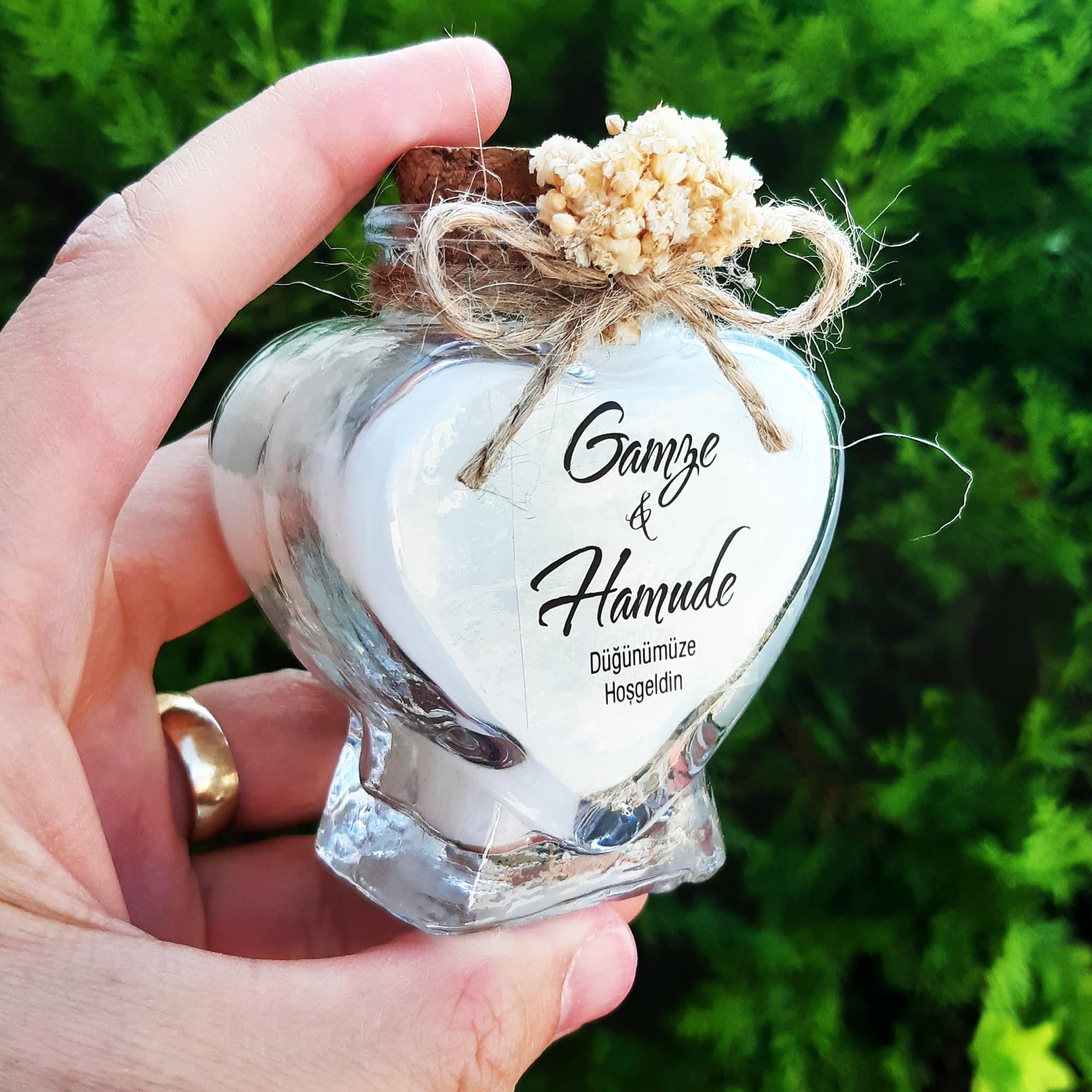 detalles boda para invitados, 20 velas en cristal personalizadas Detalles Comunion, Bautizo, Boda, Regalito Invitados, ideal como regalo recuerdos comunion (blanco, juego de 20)