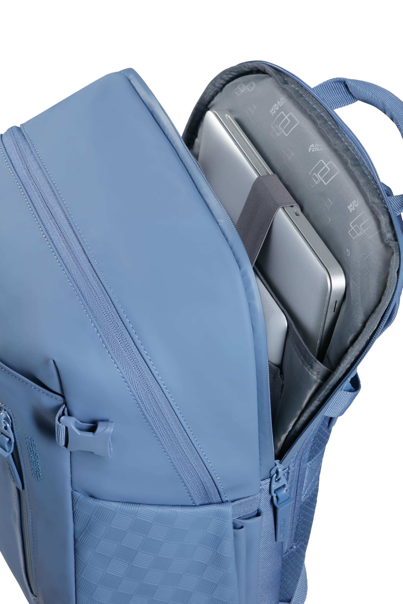 American Tourister Urban Tide - Zaino PC 15.6", Zaino Business & Scuola Idrorepellente, per Ufficio, Lavoro, Scuola & Università - Blu (Storm Blue)