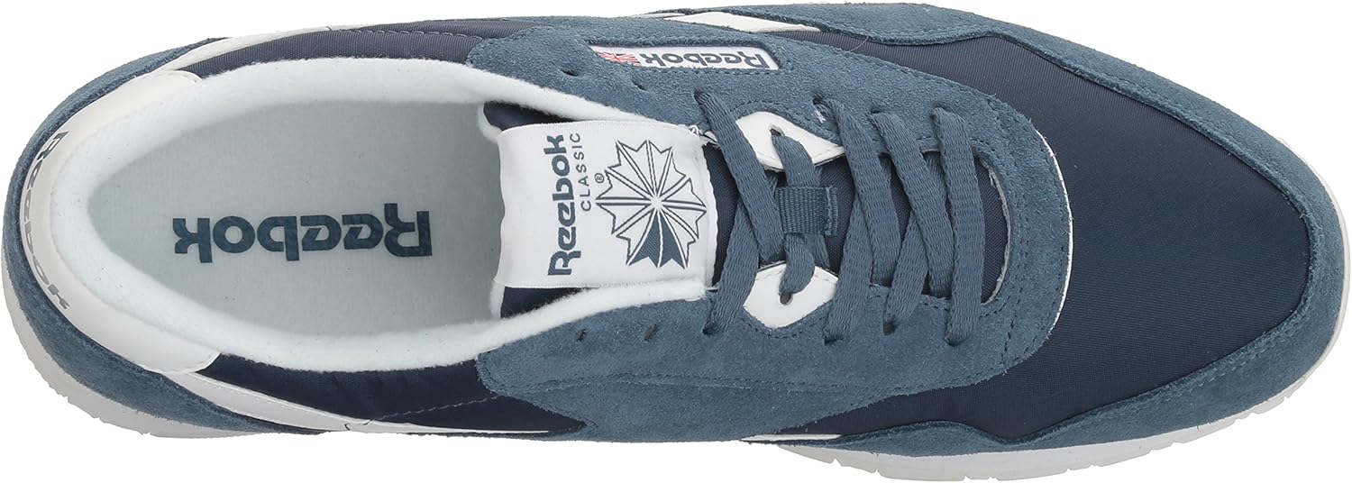 Reebok Men's Classic Nylon Sneaker 4.5 Brave Blue/White