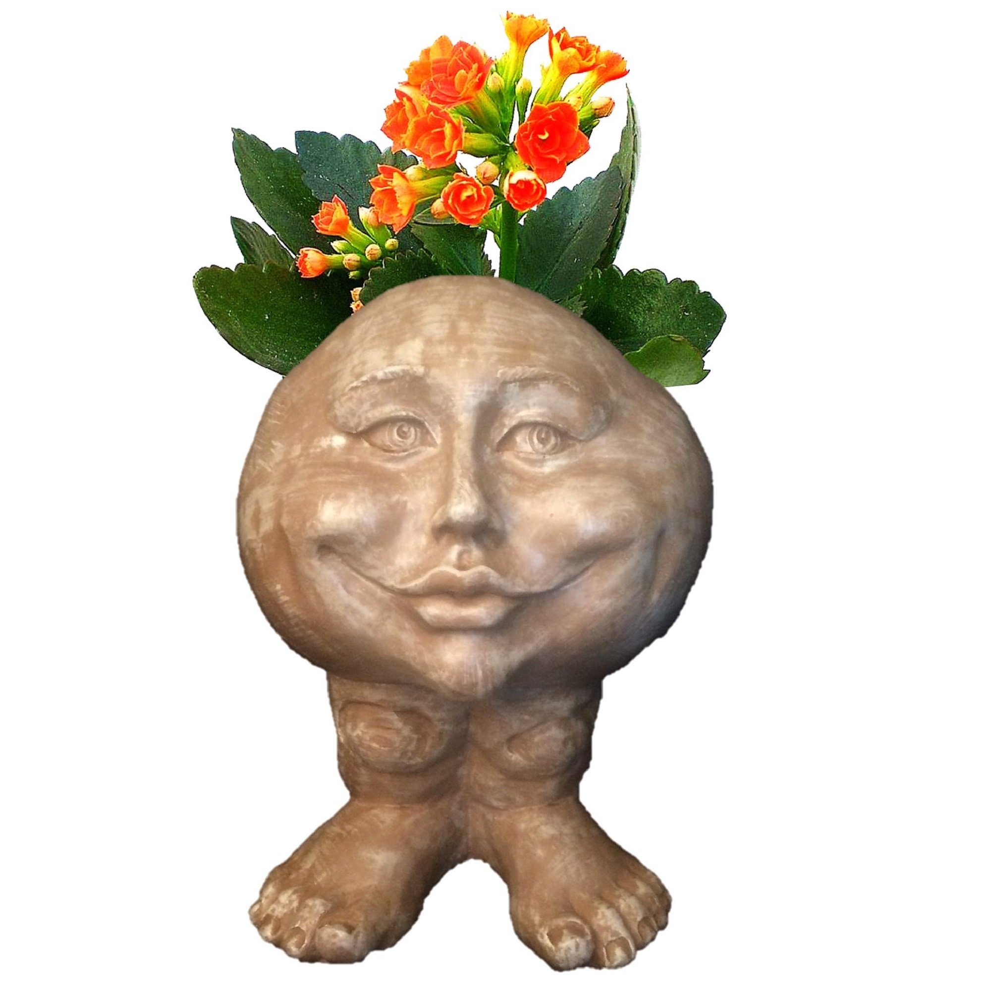 Homestyles 12 in Mama Petunia The Muggly Statue Face Planter in
