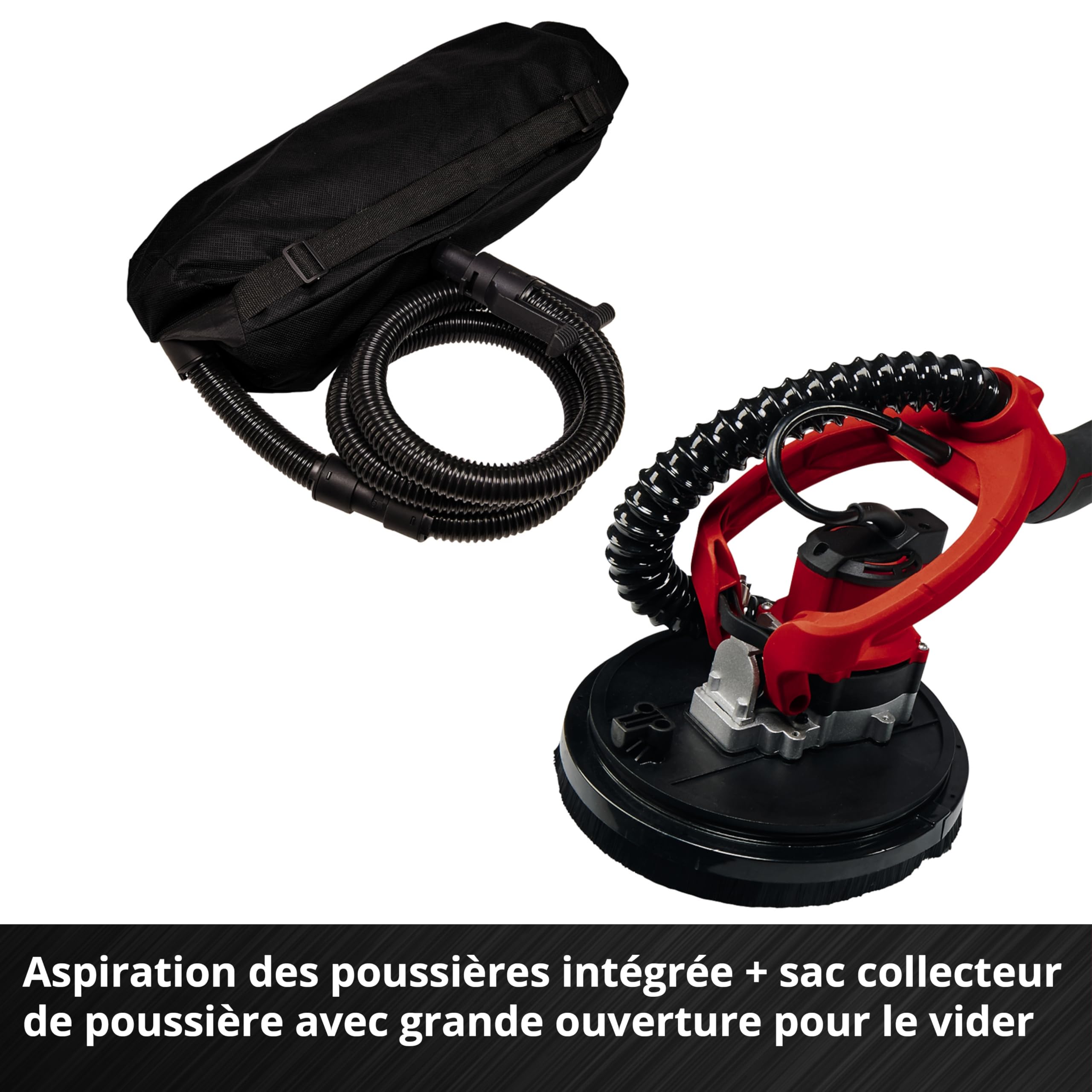 Einhell Professional Ponceuse girafe sans fil TP-DW 18/225 Li - solo Power X-Change (18V, 600-1200 trs/min, 225mm, moteur sans charbon) Livré sans Batterie ni Chargeur