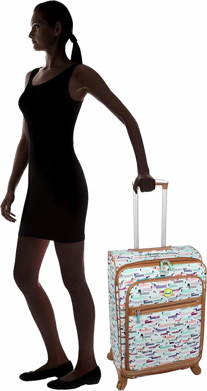 Lily Bloom Luggage 24" Expandable Design Pattern Suitcase With Spinner Wheels For Woman (24in, Totally Paw Some) - Image 7