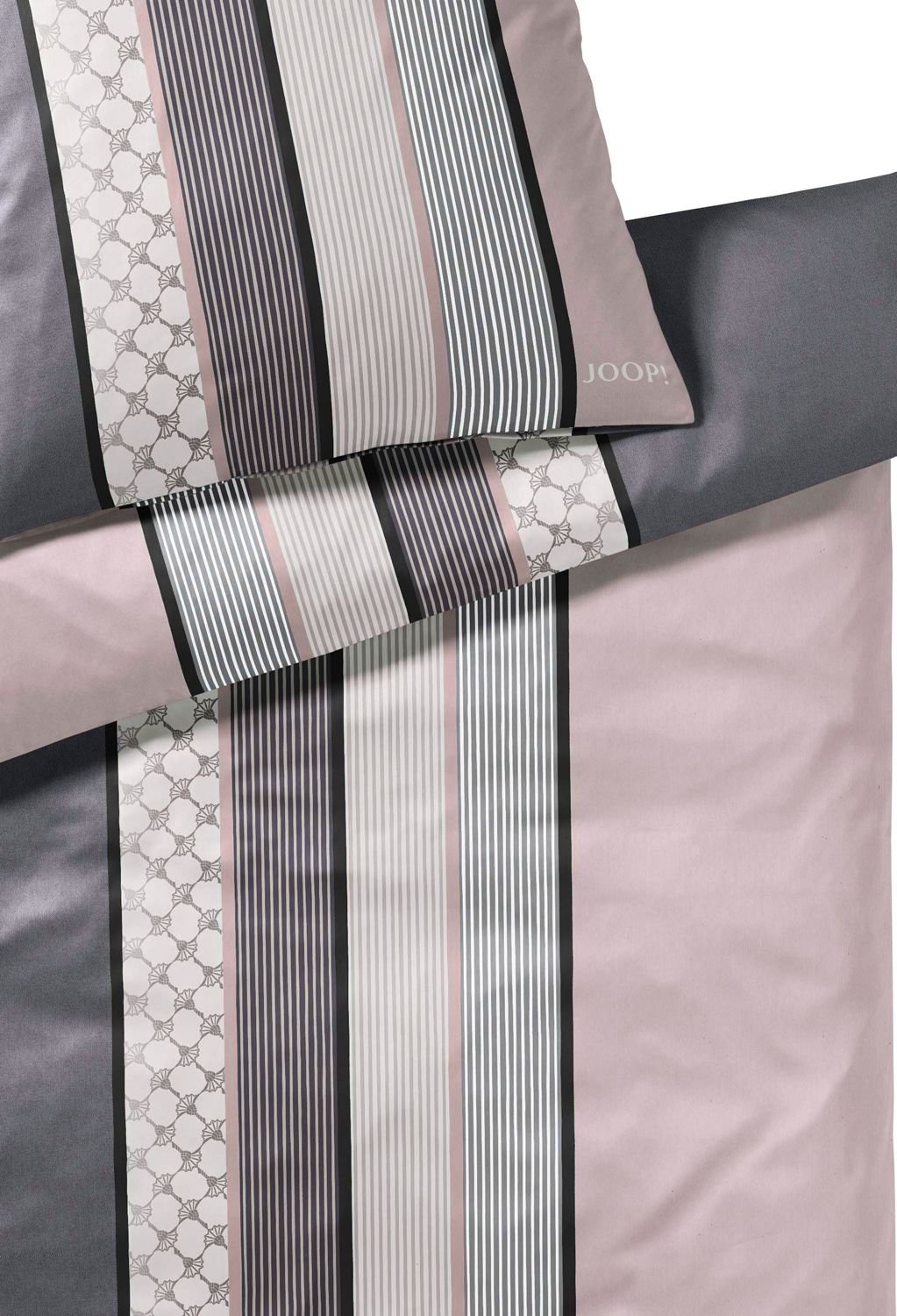 FlatIron Seersucker Duvet Cover, Queen, White/Grey/Taupe