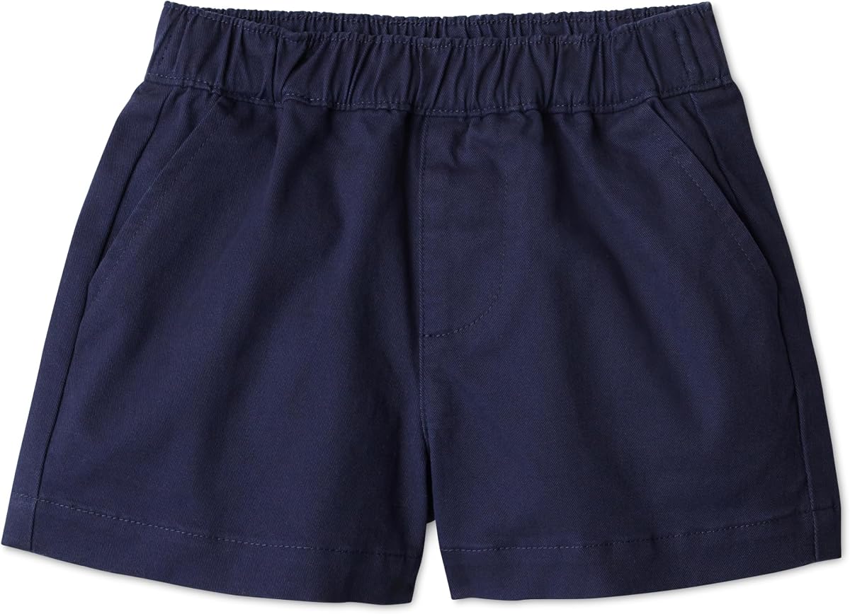 Amazon Essentials x Sofia Grainge Pantalones cortos de sarga de algodón sin cordones unisex para bebés, niños pequeños y niños