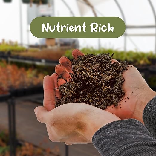 This all-natural mushroom compost is a sustainable and eco-friendly option for enhancing the health and vitality of your plants. It is safe to use around children and pets, and the low odor makes it ideal for indoor gardening. Give your plants a boost with this nutrient-rich supplement that will help them thrive and flourish in any environment. Description by ChatGPT.