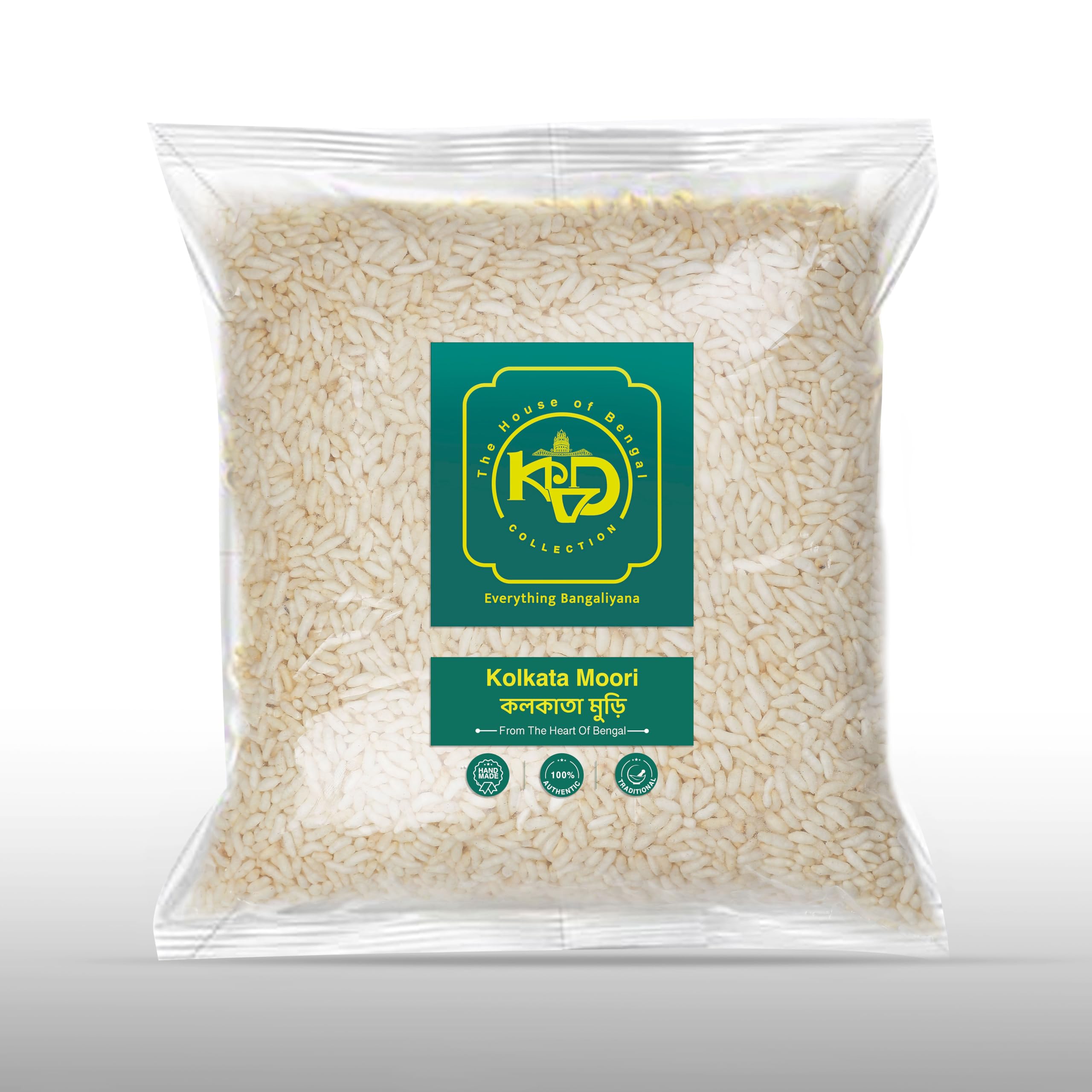 KVD Collection Bangla Premium Kolkata Special Rice Moori - 1.5kg, Puffed Rice, Light & Airy Muri Murmura Snack, Rich in Essential Vitamins & Minerals kurmura Mota Muri
