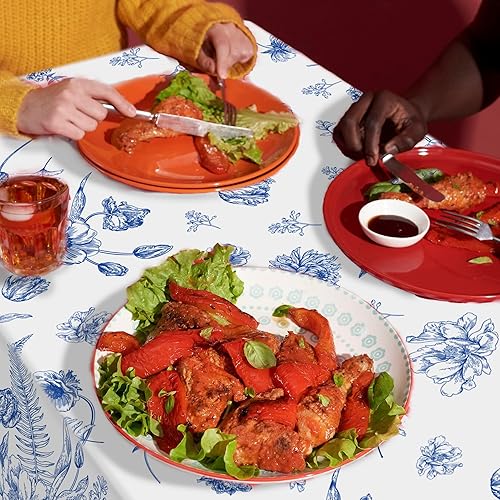 Miniatura 239 de CC HOME 1 pieza de mantel de plástico para fiesta de los 90 de 54 x 87 pulgadas de largo, mantel vintage retro de los 90 de hip hop, tema de 1990