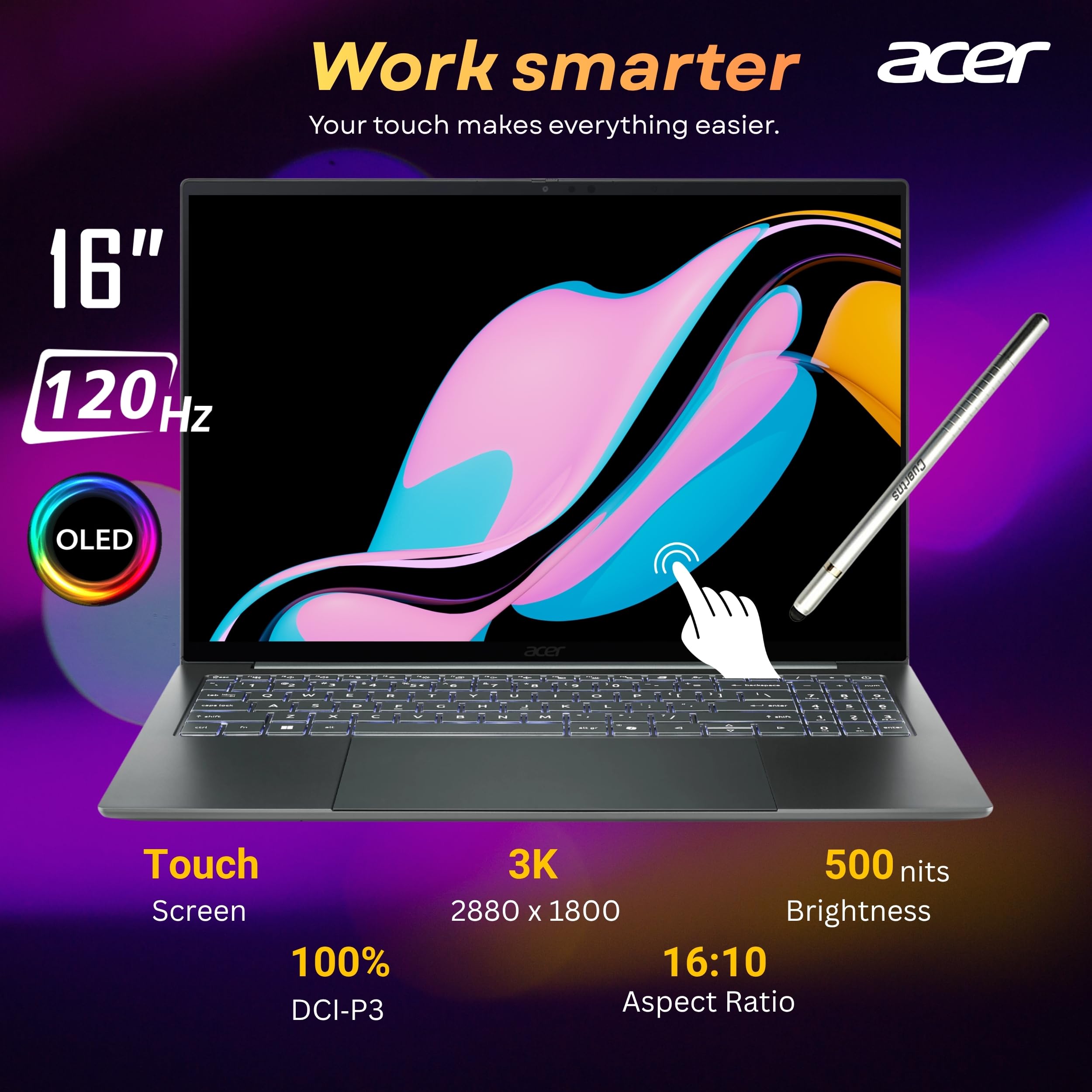 ai　s Amazon.com: Acer Swift 16 AI S16 AI Business Laptop, 16