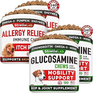 Allergy Relief 240 ct + Glucosamine for Large Dogs