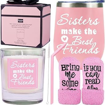 Sisters Tumbler - Best Friends, Make the Best Friends - Birthday Gift for Sister