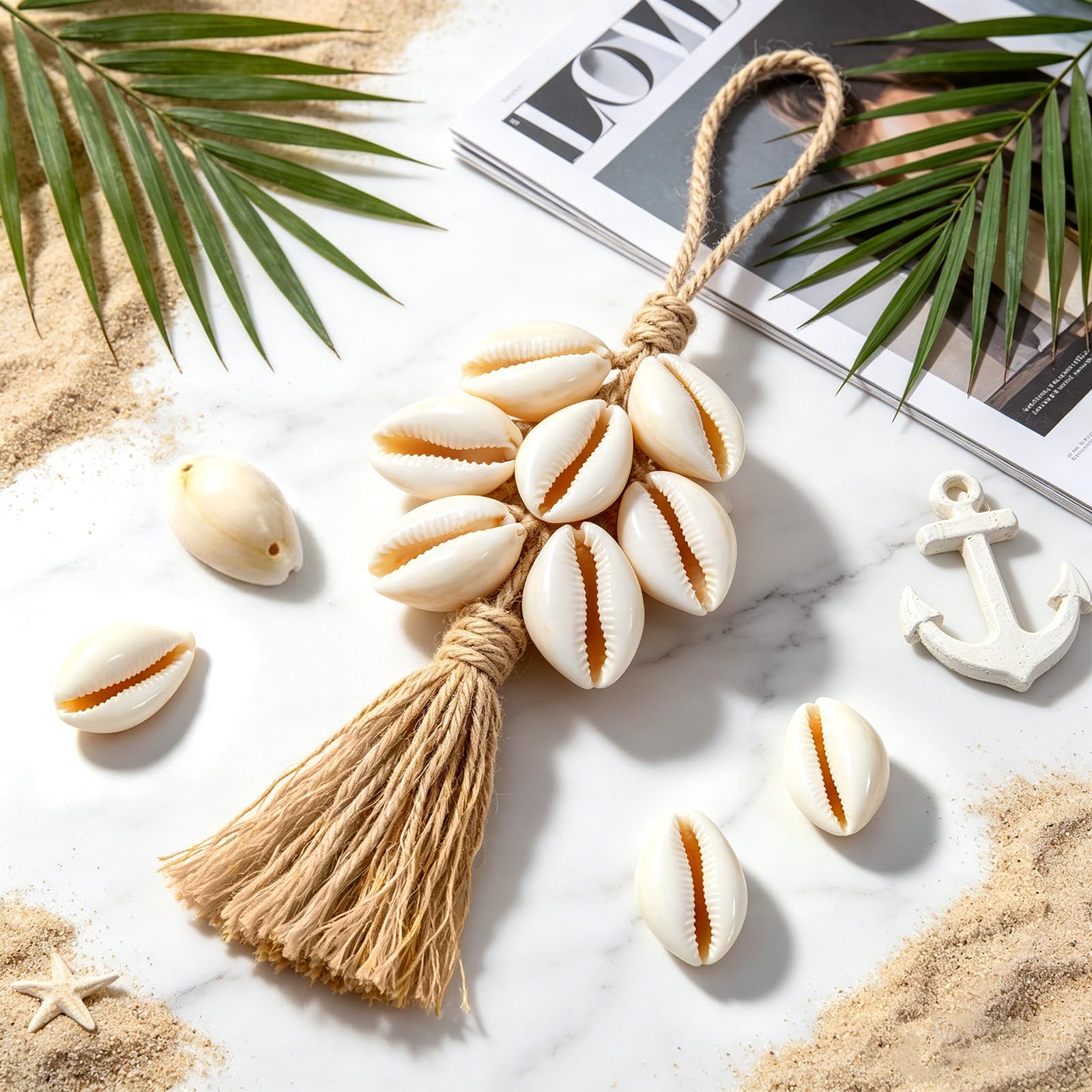 Perline a Forma di Conchiglia, 120 Pezzi Spiaggia Naturale di Conchiglie, Conchiglia con Foro, Conchiglie Piccole Decorative, per Realizzare Bracciali, Collane, Orecchini e Cavigliere