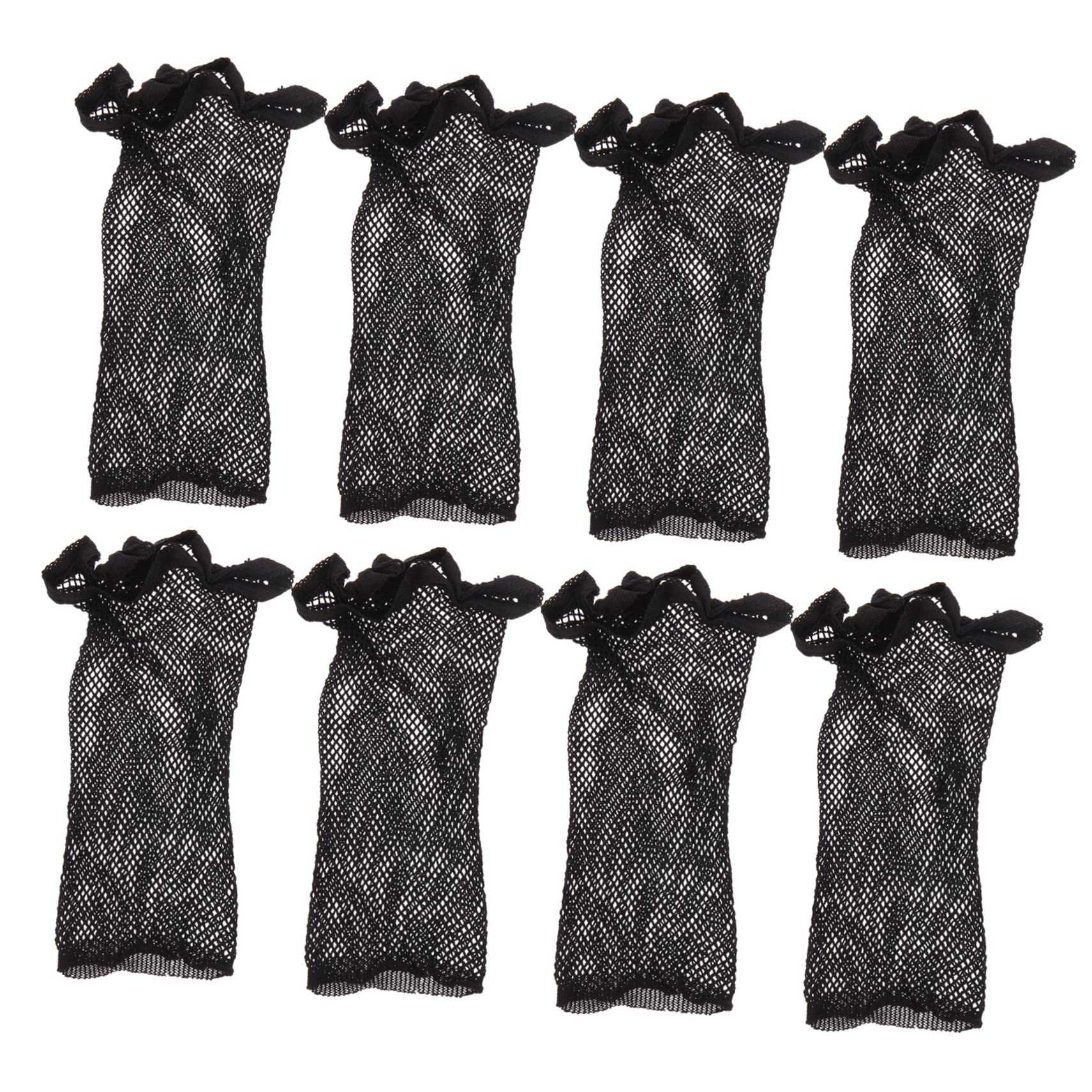 PartyKindom 8pcs Stretchy Wig Mesh Caps Elastic Dome Caps for Wig Making Hair Protection Lightweight and Durable for Women Fixed Headband Design