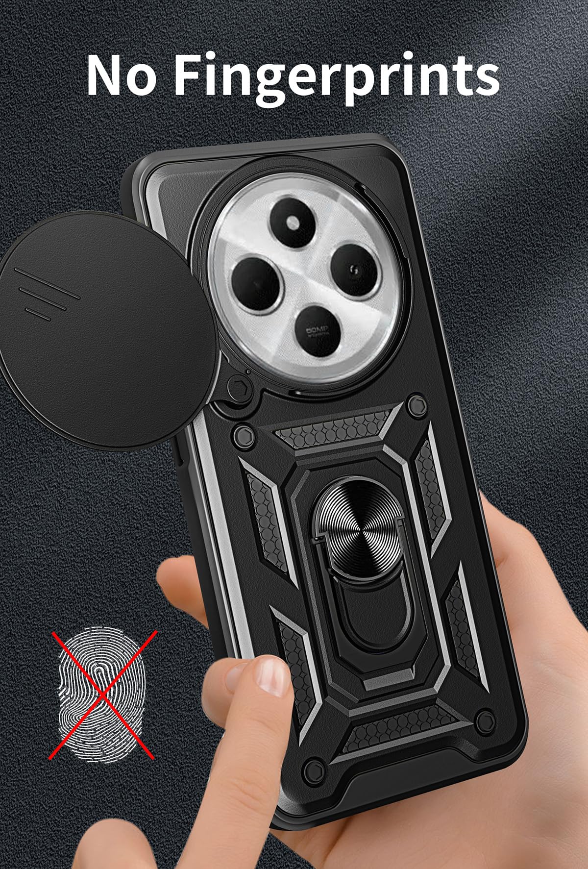 Coque Xiaomi Redmi Note 13 4G Ou 5G Anneau Magnétique Verte