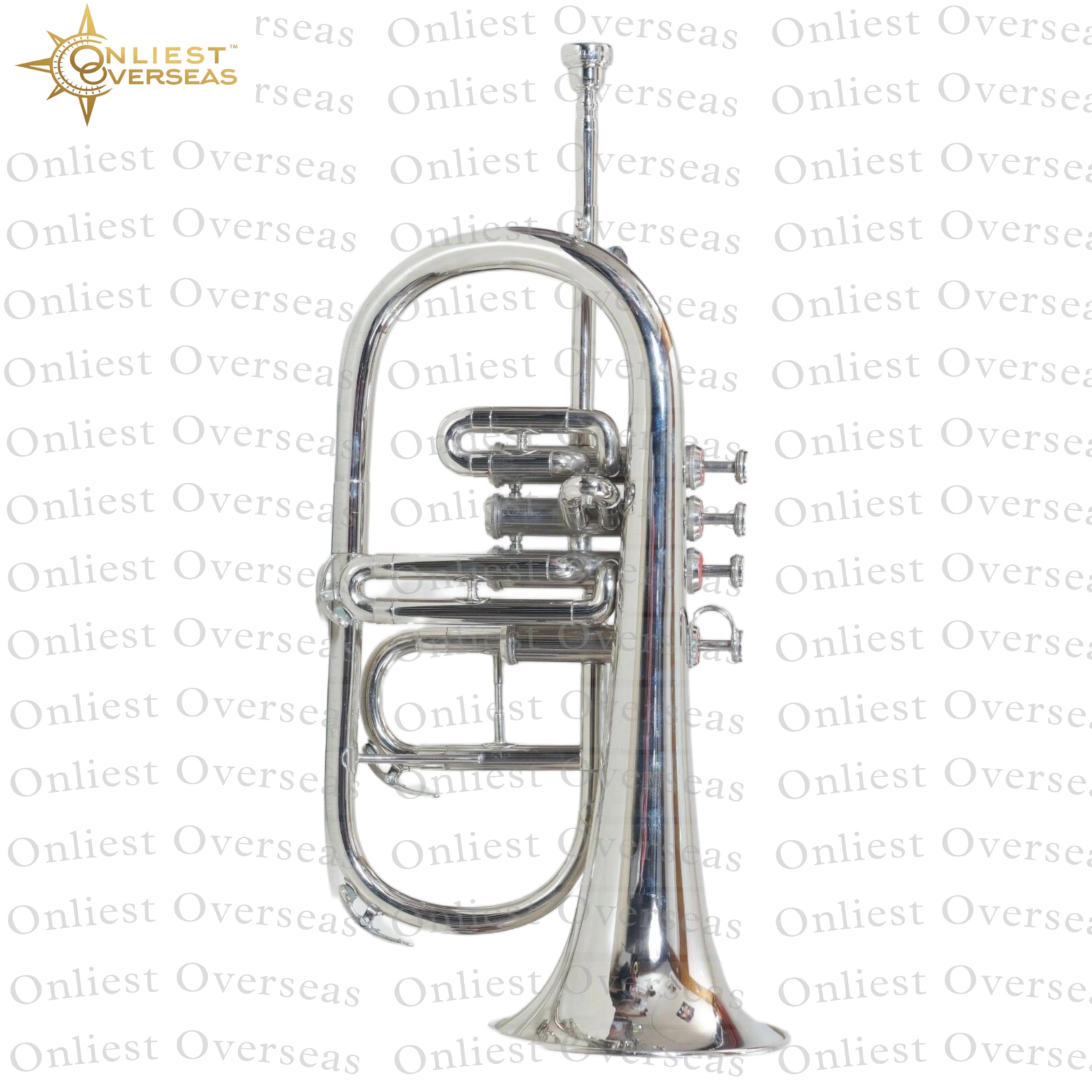 Flugel Horn - Instrumento de latón de 4 válvulas con tono cálido, válvulas suaves, para músicos y estudiantes.