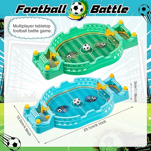 Miniatura 2 de Simgoing Juego de 2 juegos de mesa de fútbol interactivo, mini juego de fútbol de fútbol, mesa de fútbol, mesa de fútbol de mesa, fútbol, pinball,