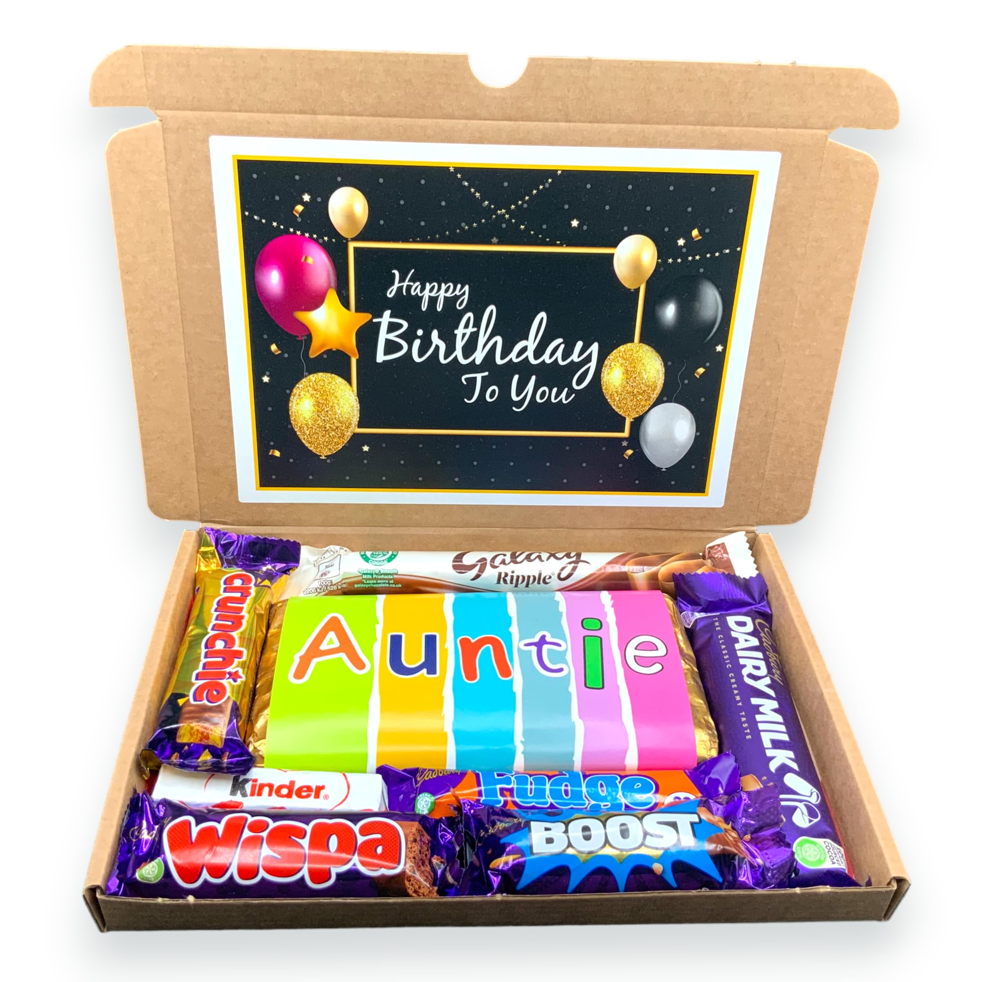 Auntie Birthday Chocolate Hamper - for Auntie - Happy Birthday Auntie - Gift for Her - Present for Auntie - Letterbox Gift Hamper